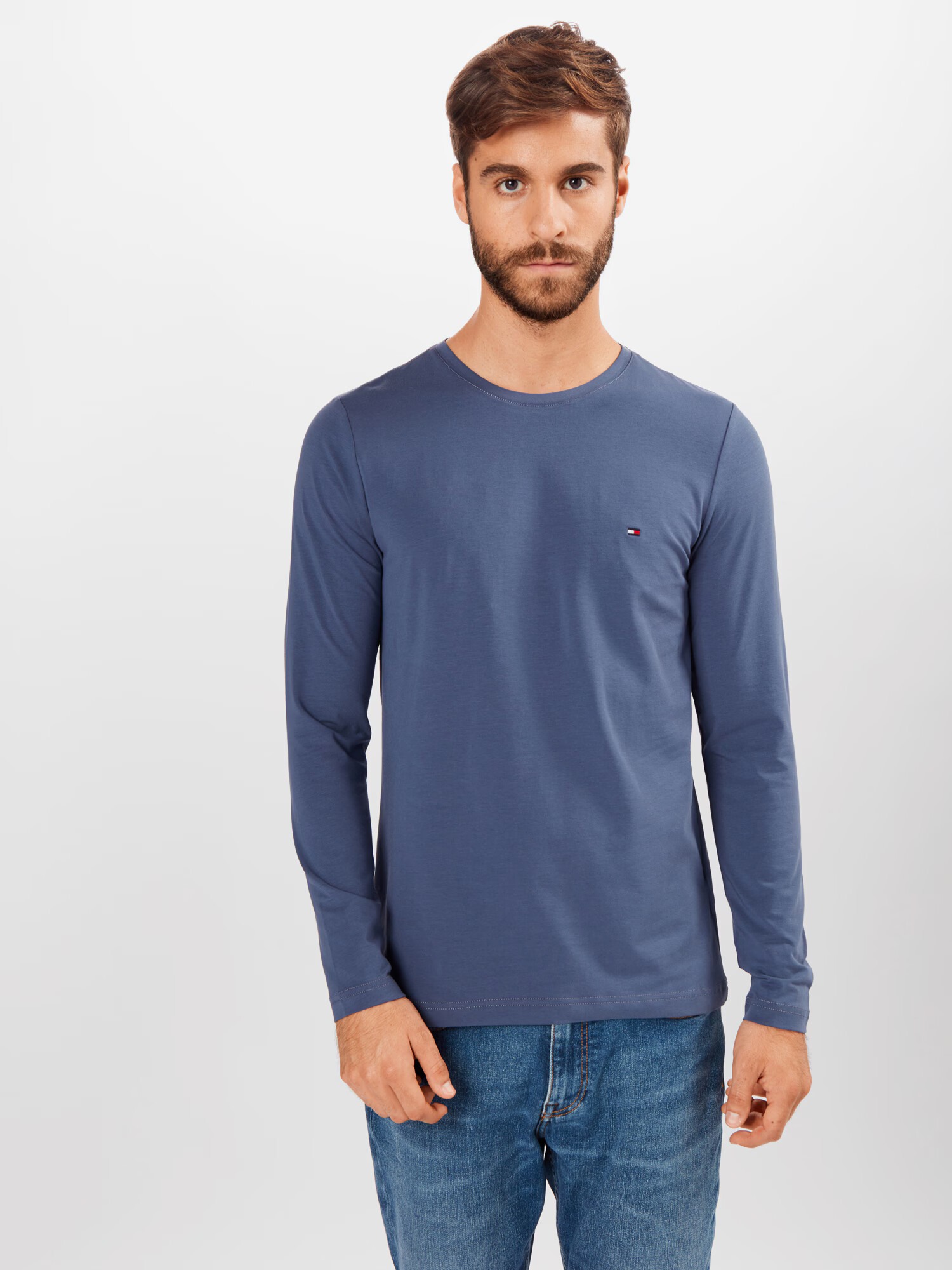 TOMMY HILFIGER Tricou bleumarin / albastru porumbel / roșu / alb - Pled.ro