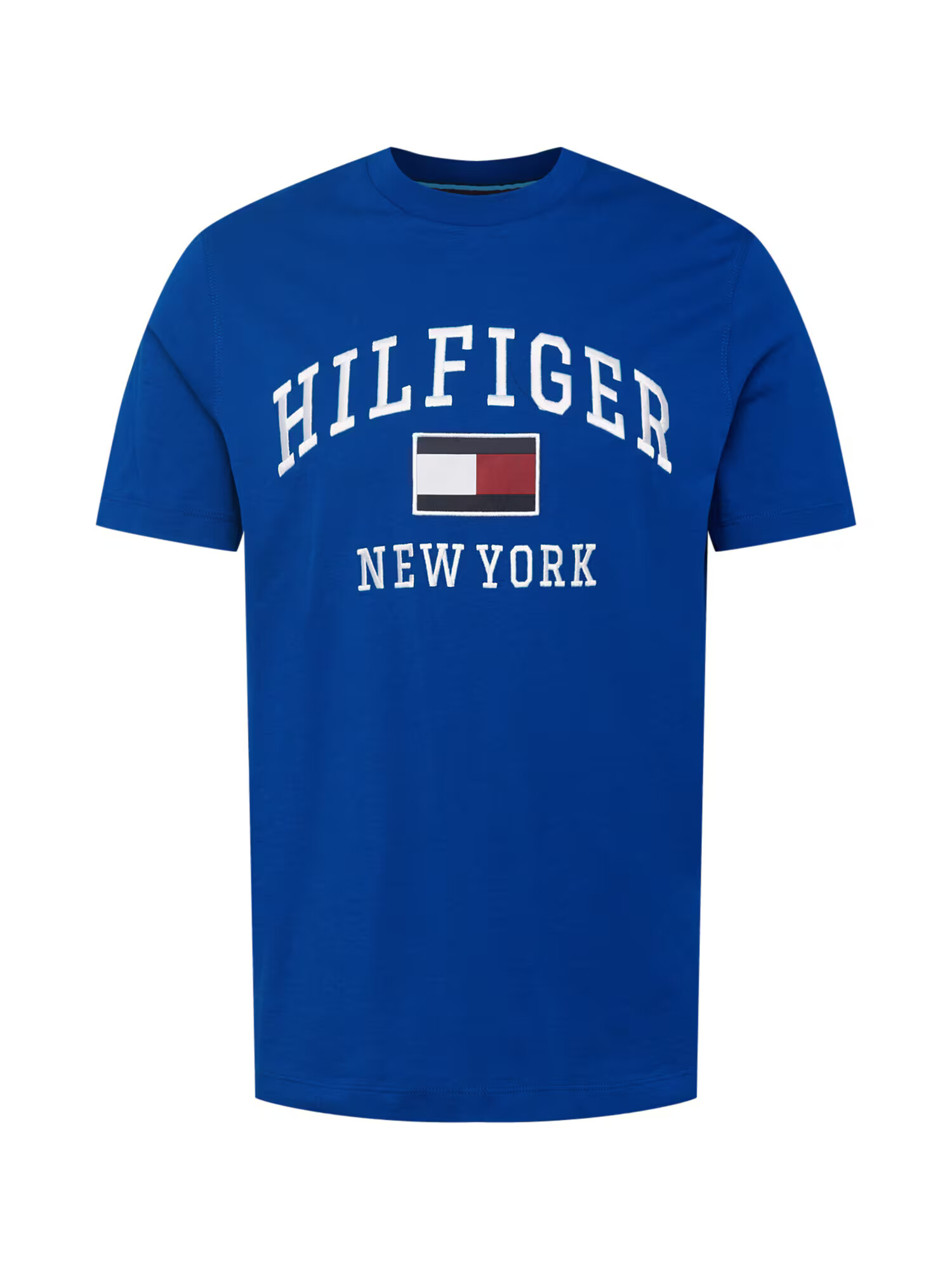 TOMMY HILFIGER Tricou bleumarin / albastru regal / roși aprins / alb - Pled.ro