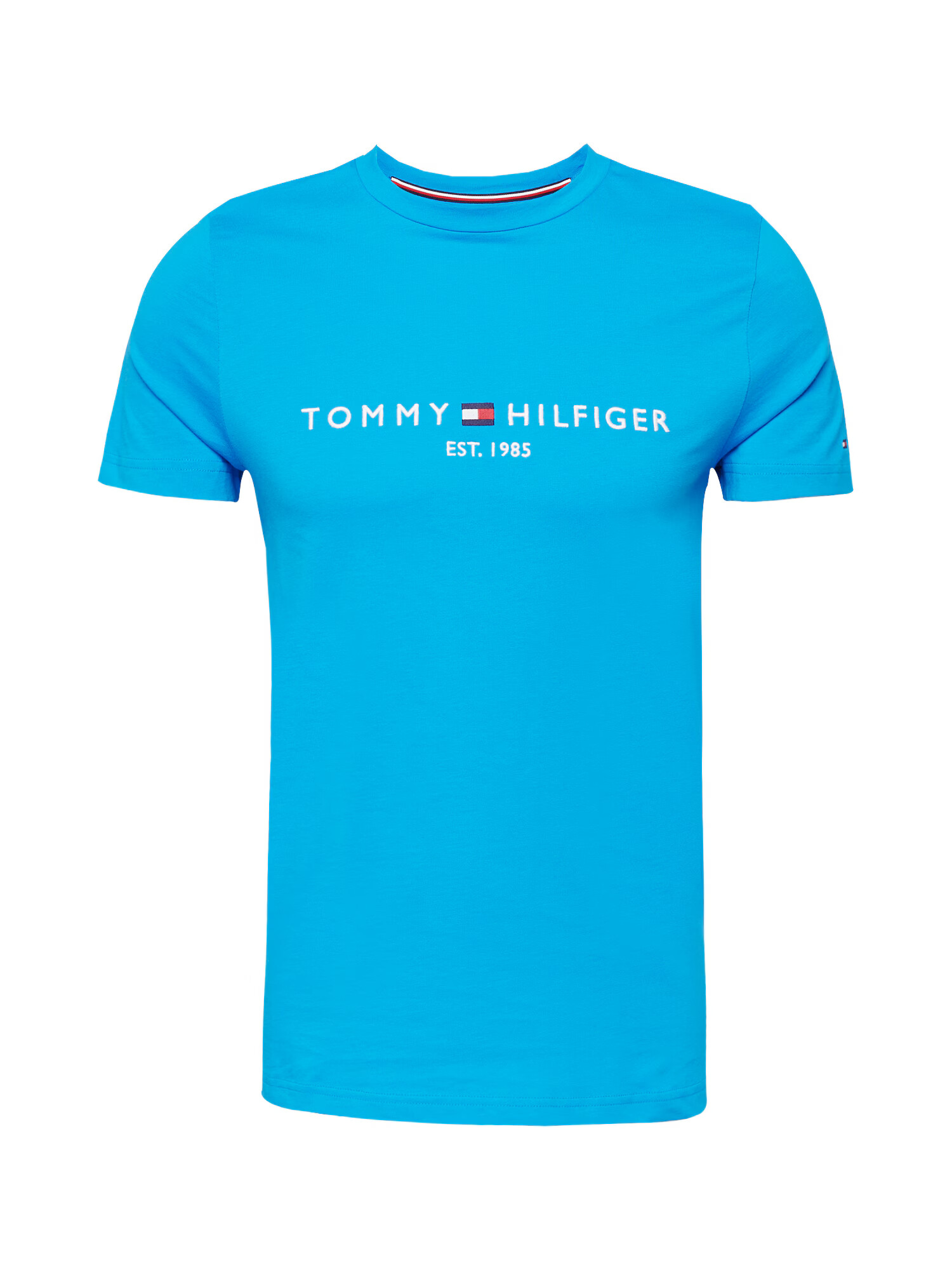 TOMMY HILFIGER Tricou bleumarin / azur / roșu / alb - Pled.ro