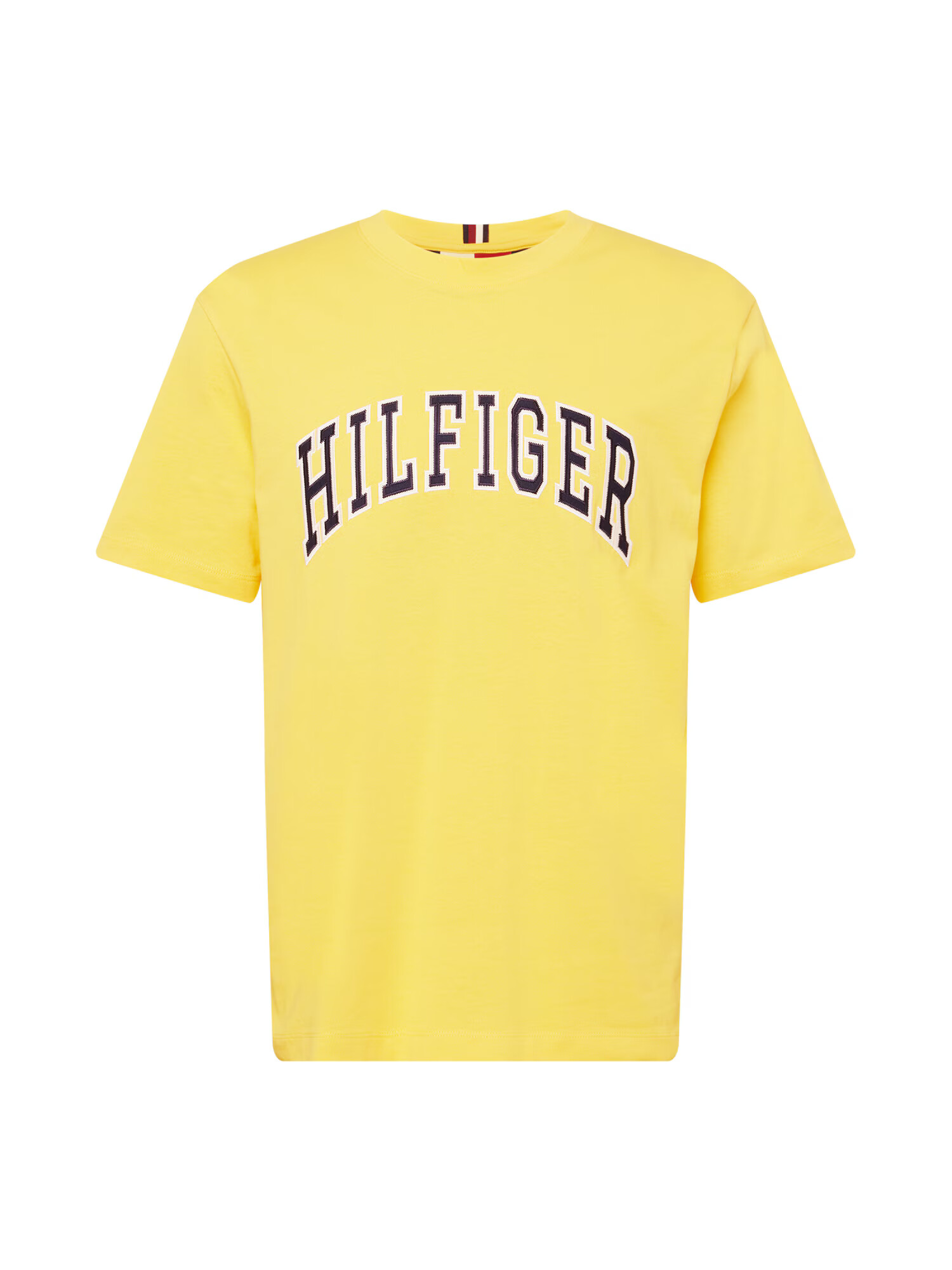 TOMMY HILFIGER Tricou bleumarin / galben / alb - Pled.ro