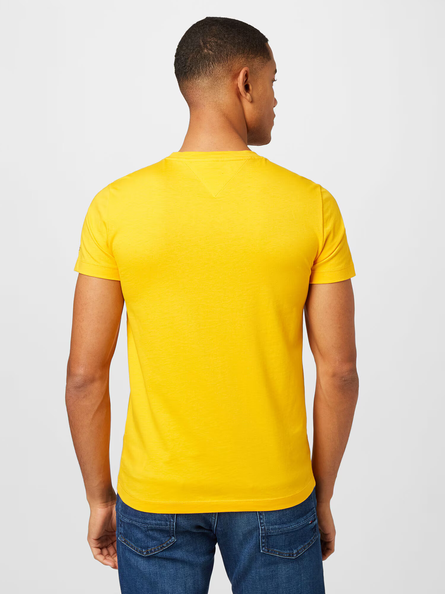 TOMMY HILFIGER Tricou bleumarin / galben citron / roșu / alb - Pled.ro