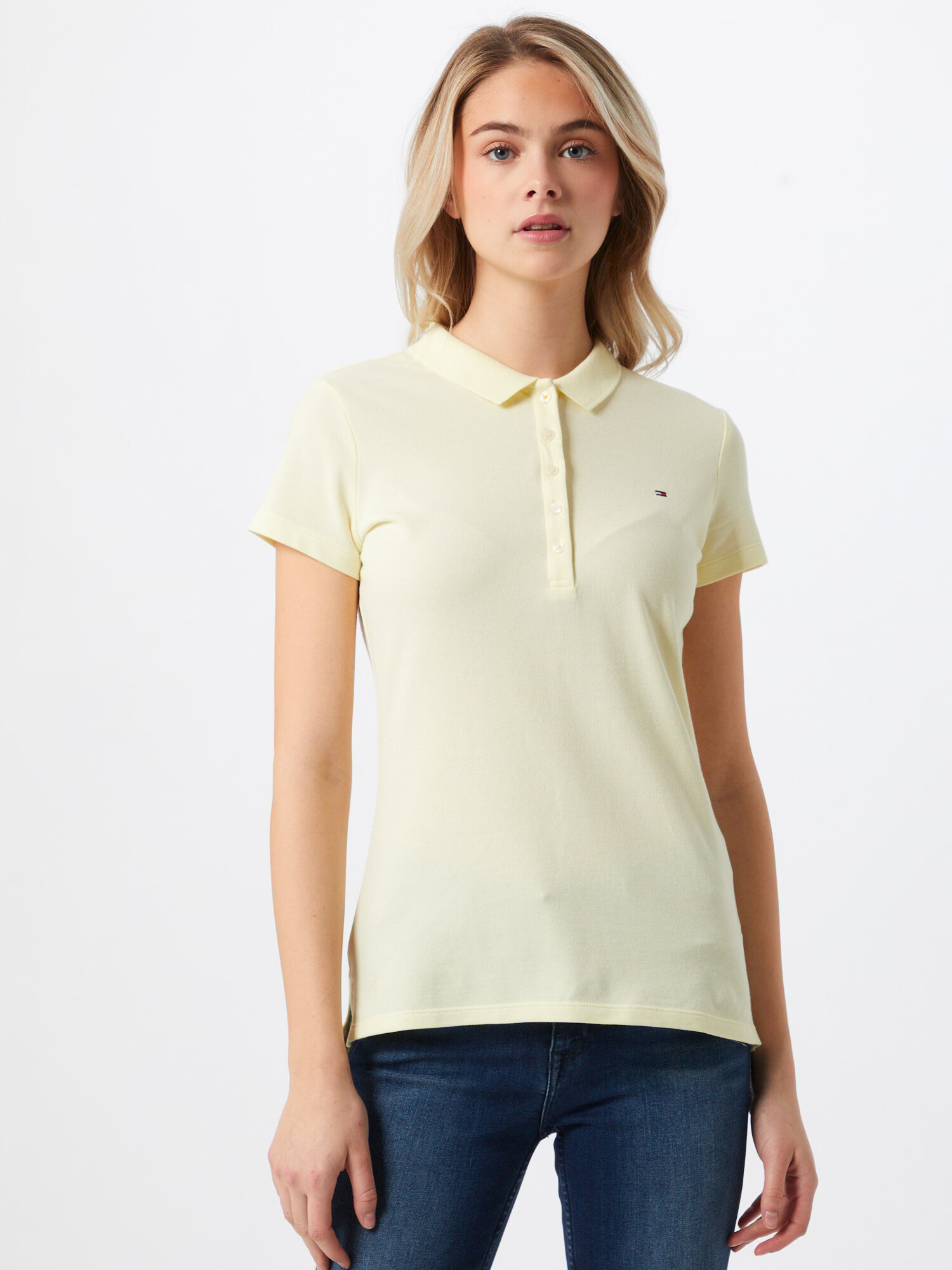 TOMMY HILFIGER Tricou bleumarin / galben pastel / roșu / alb - Pled.ro