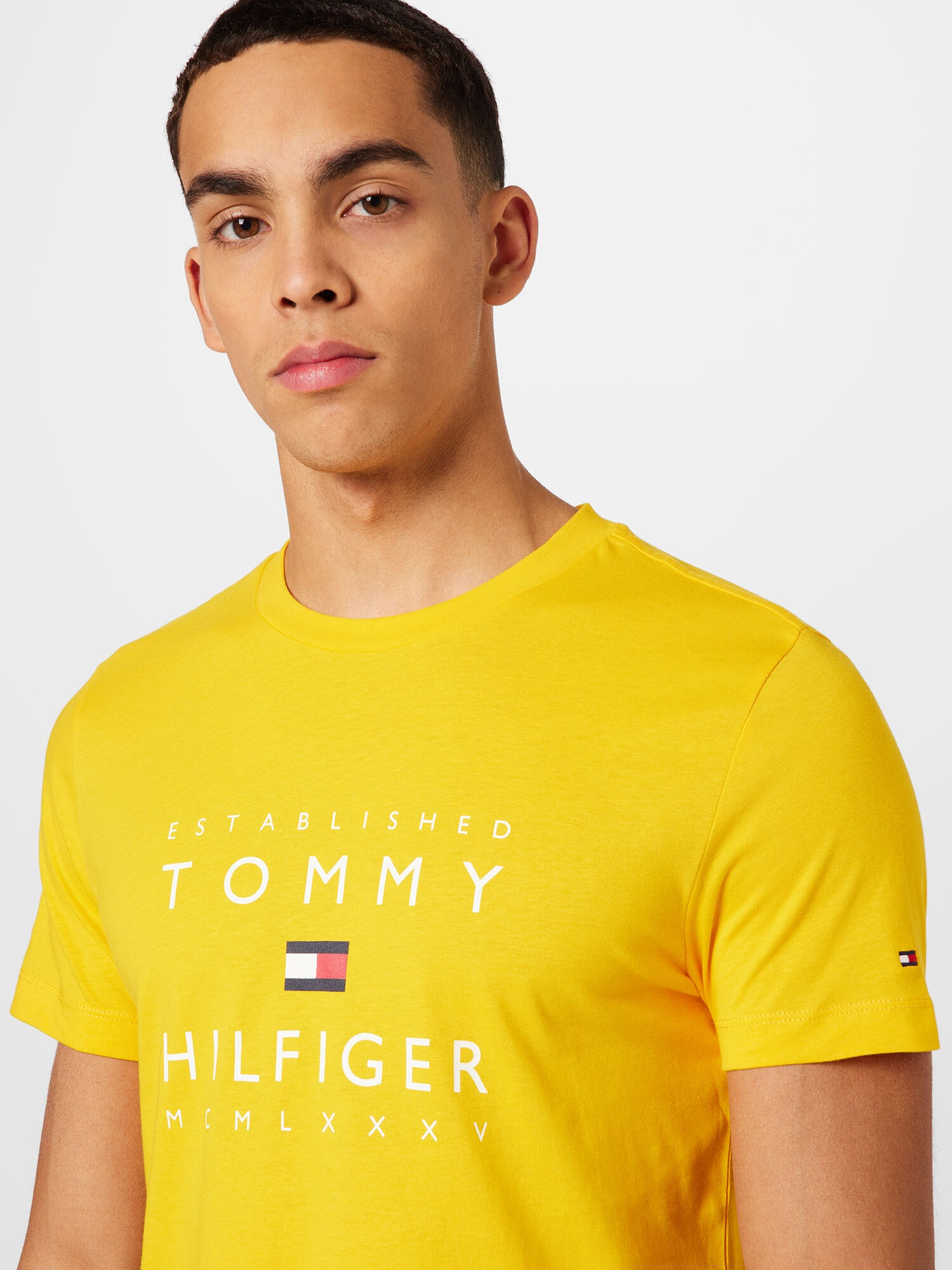 TOMMY HILFIGER Tricou bleumarin / galben / roșu / alb - Pled.ro