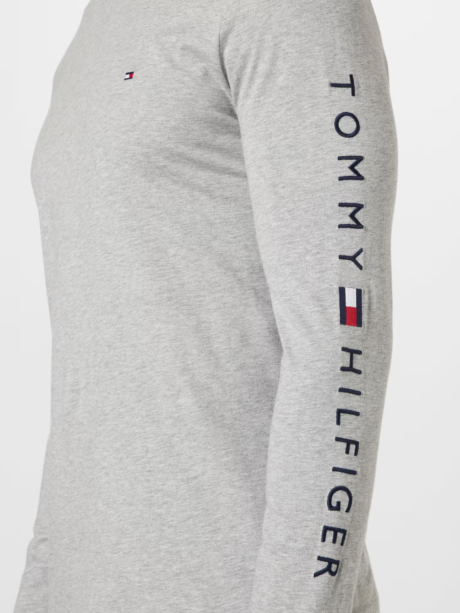 TOMMY HILFIGER Tricou bleumarin / gri deschis / roșu / alb - Pled.ro