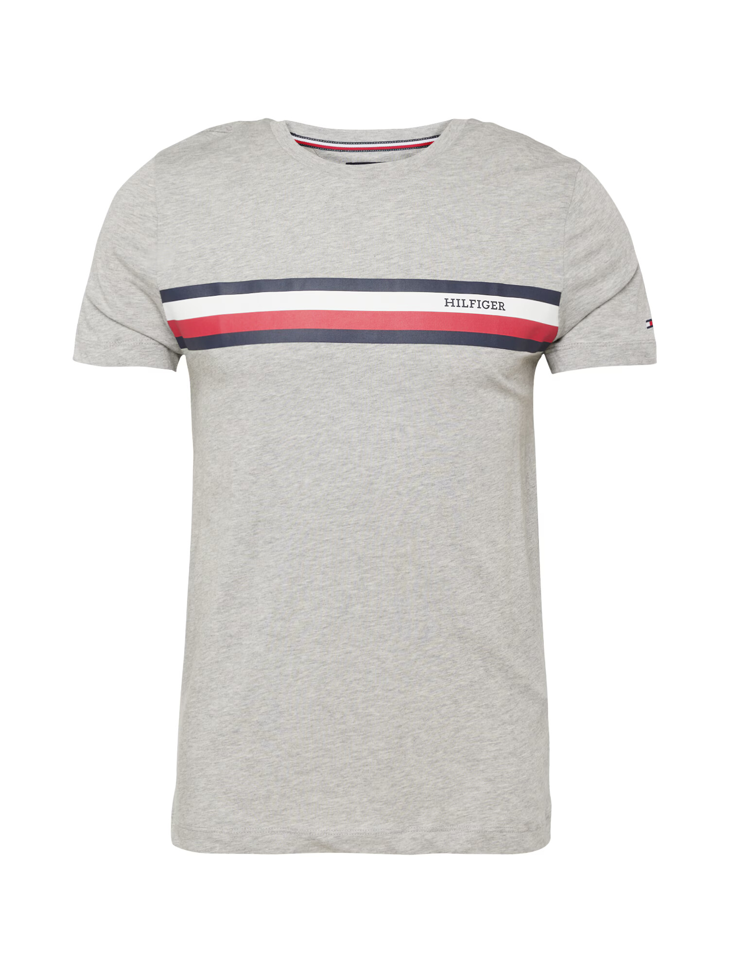 TOMMY HILFIGER Tricou bleumarin / gri / roșu / alb - Pled.ro