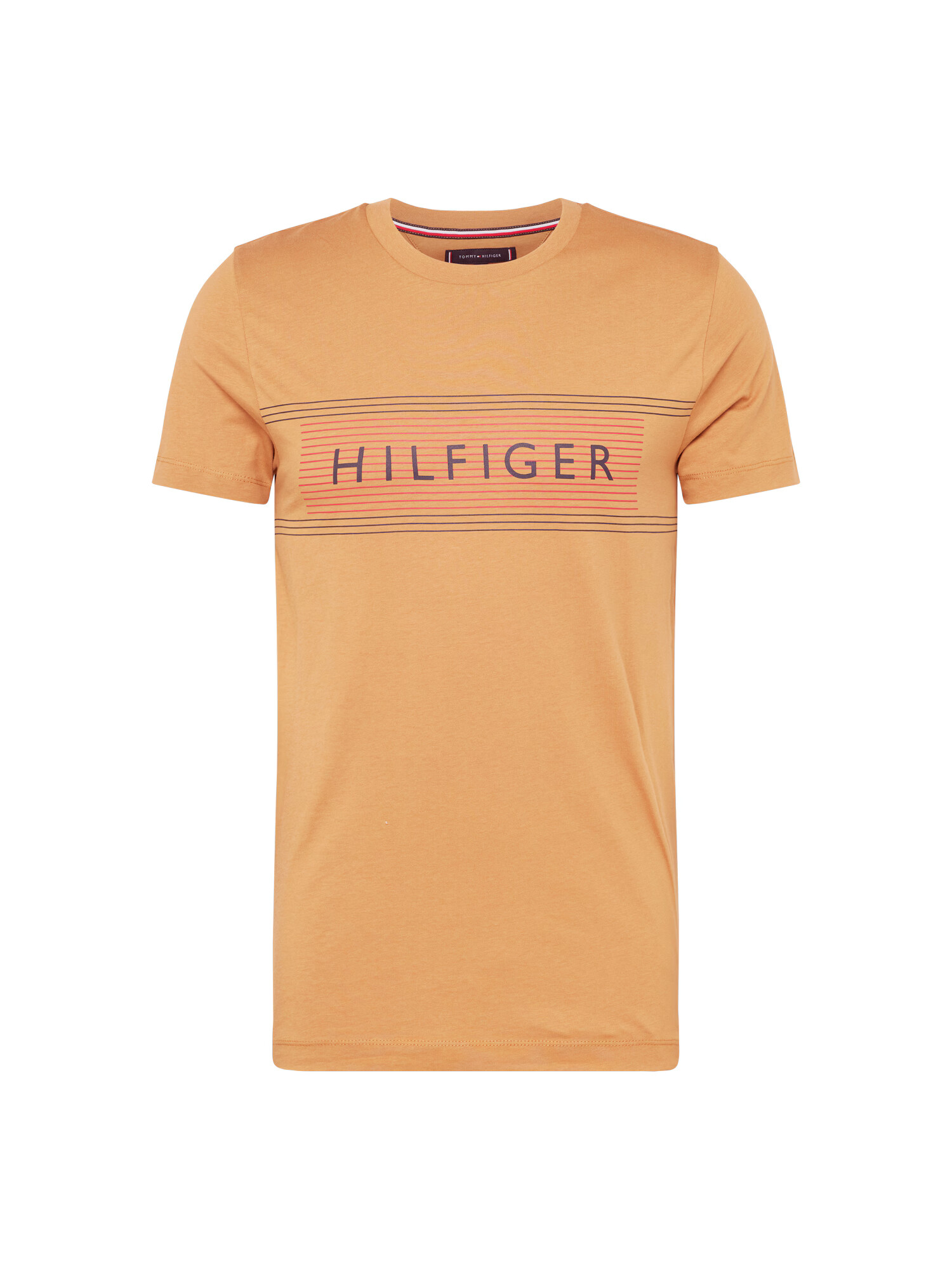 TOMMY HILFIGER Tricou bleumarin / maro deschis / roz - Pled.ro