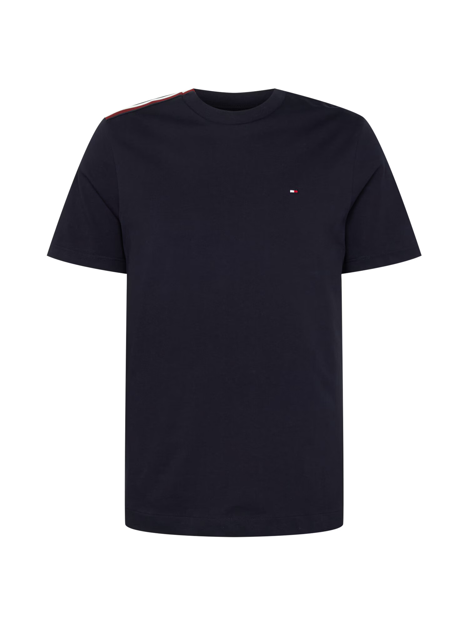 TOMMY HILFIGER Tricou bleumarin / roșu carmin / alb - Pled.ro