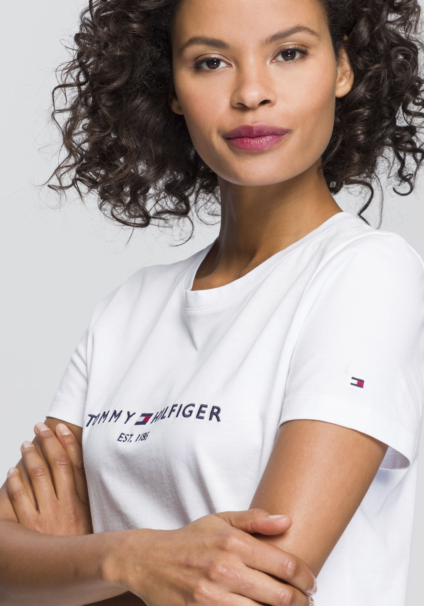 TOMMY HILFIGER Tricou bleumarin / roșu / alb - Pled.ro