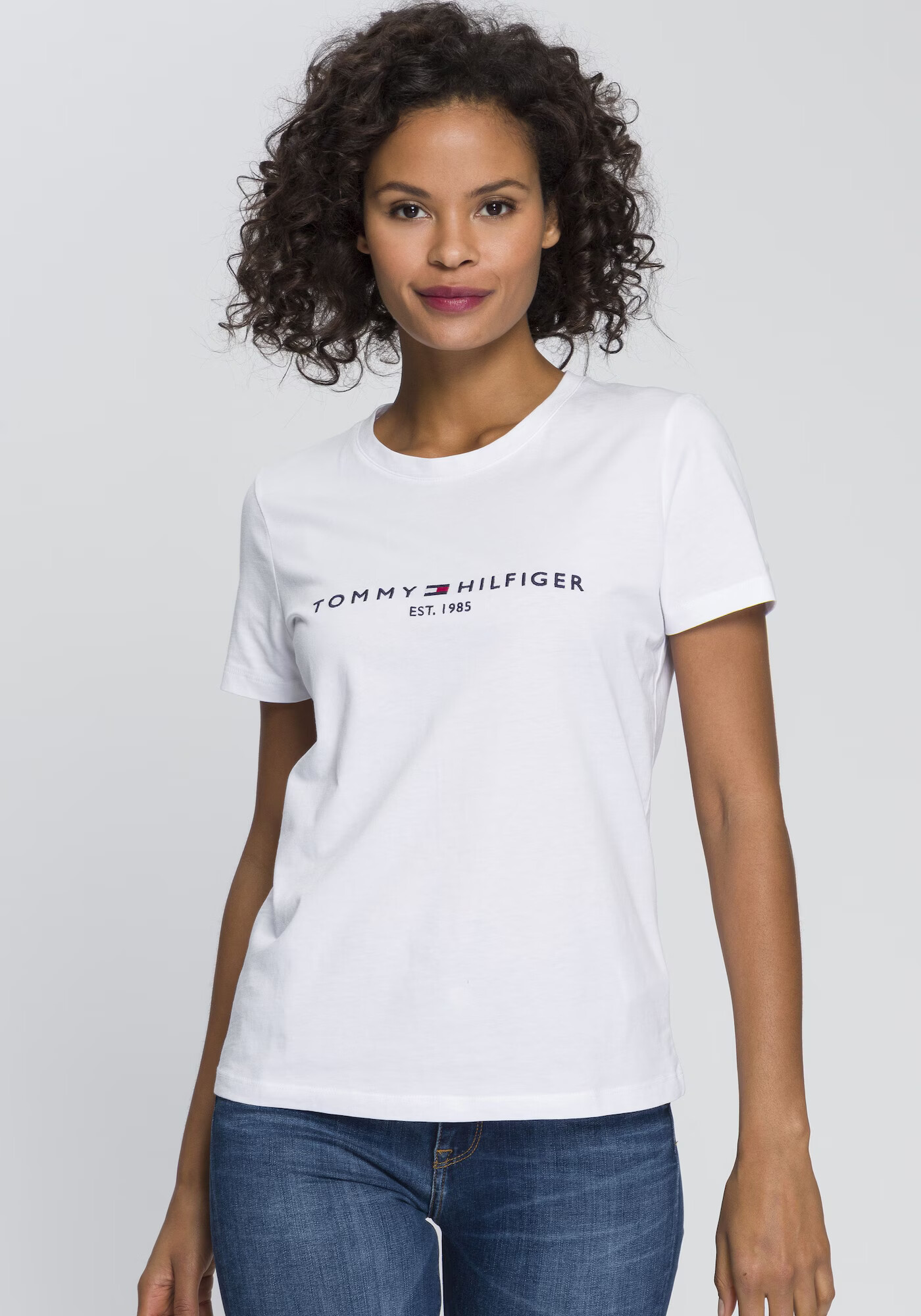 TOMMY HILFIGER Tricou bleumarin / roșu / alb - Pled.ro