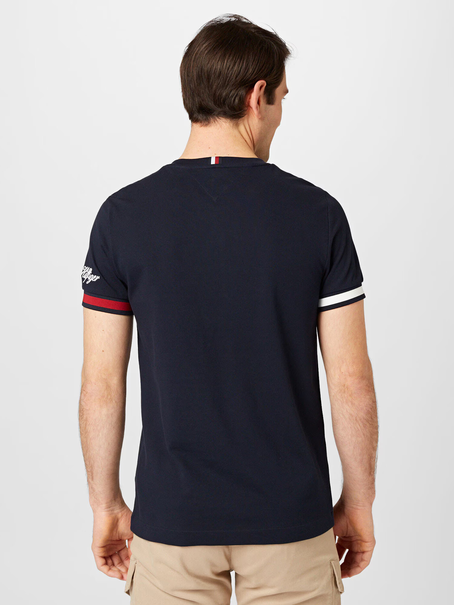 TOMMY HILFIGER Tricou bleumarin / roșu / alb - Pled.ro