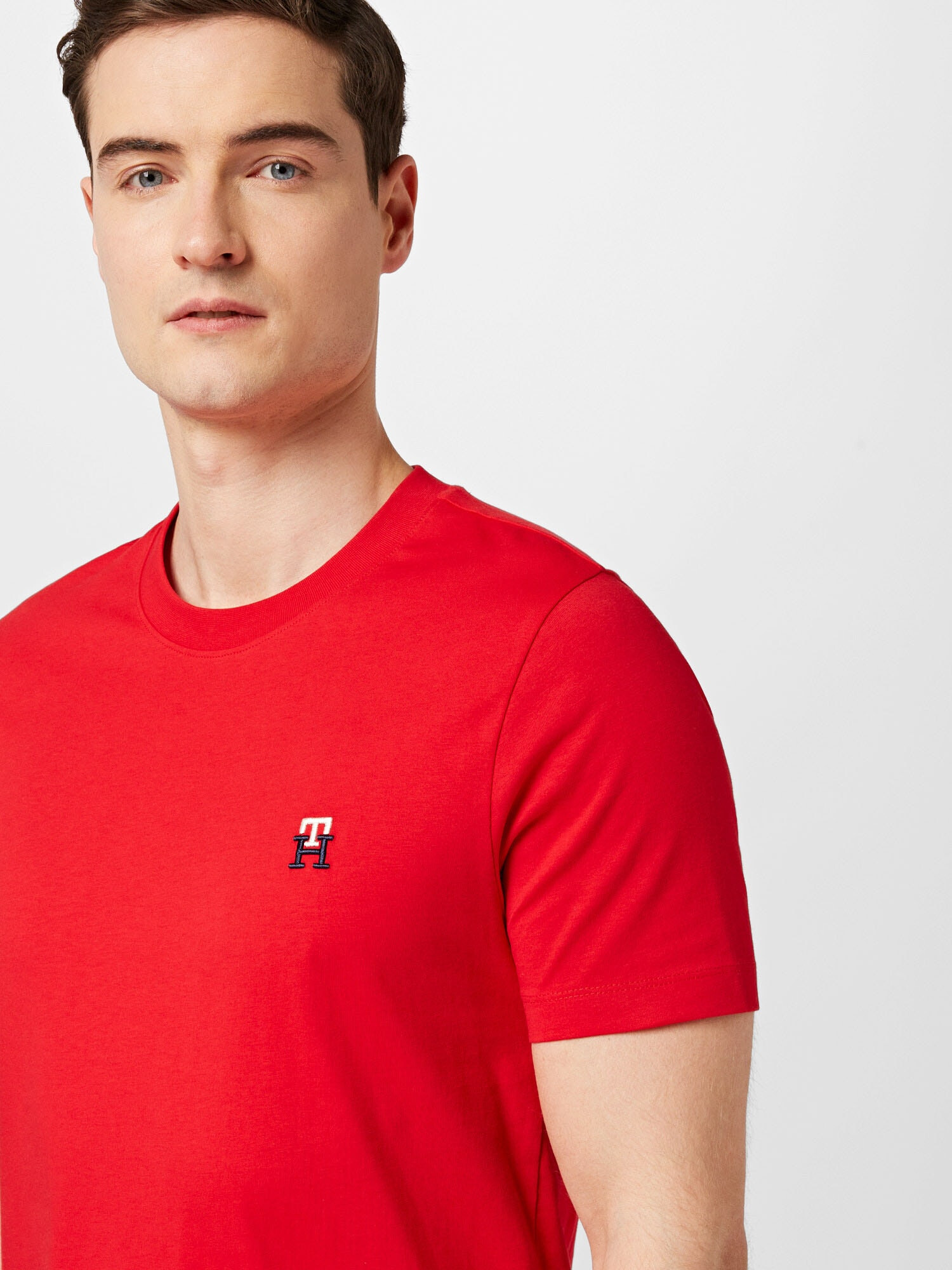 TOMMY HILFIGER Tricou bleumarin / roșu / alb - Pled.ro