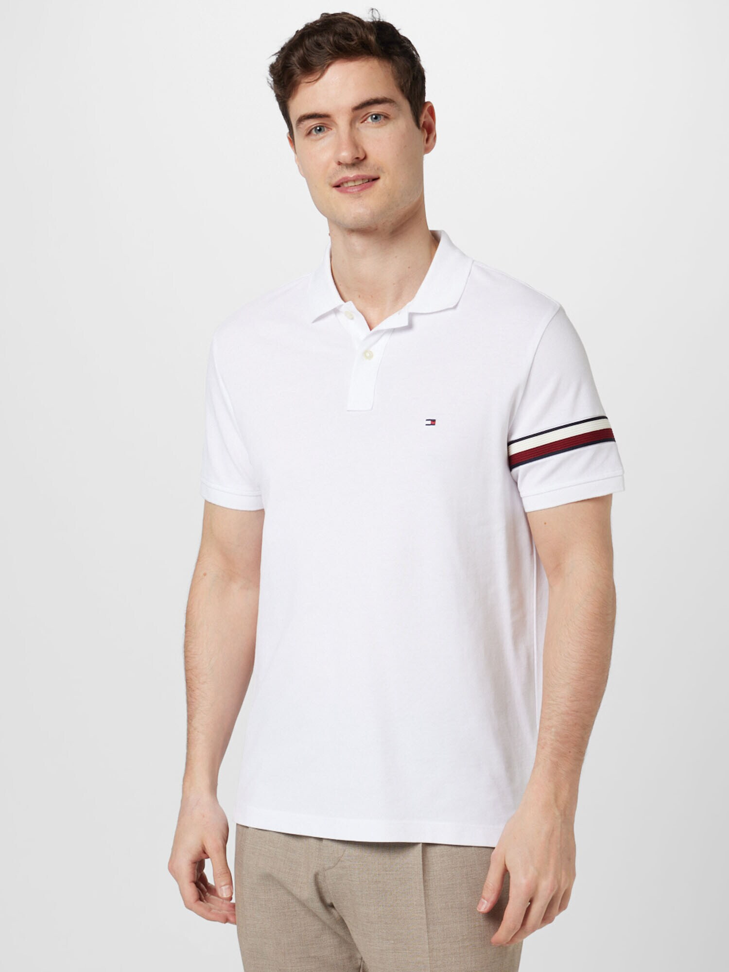 TOMMY HILFIGER Tricou bleumarin / roșu / alb - Pled.ro