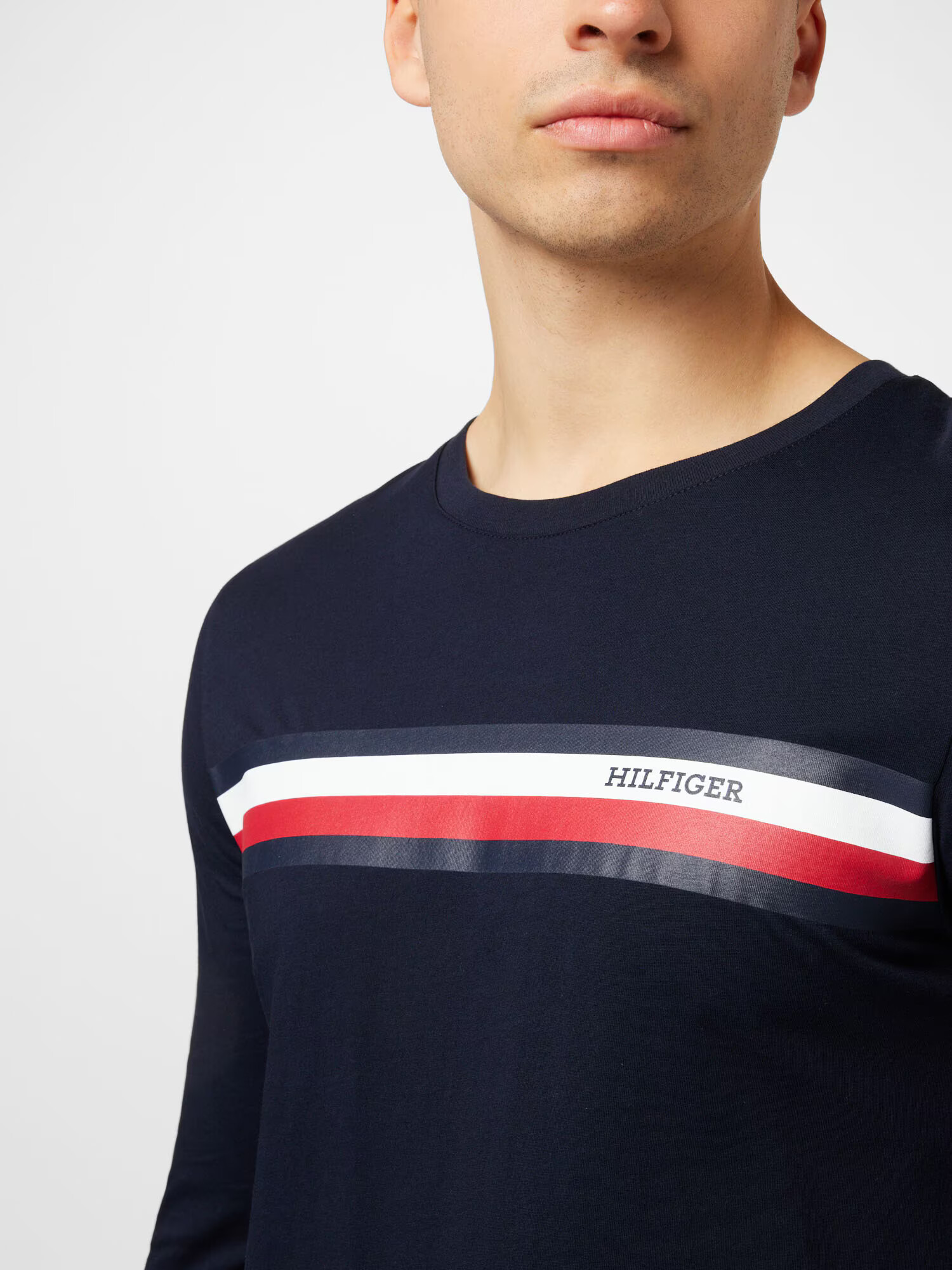 TOMMY HILFIGER Tricou bleumarin / roșu / alb - Pled.ro