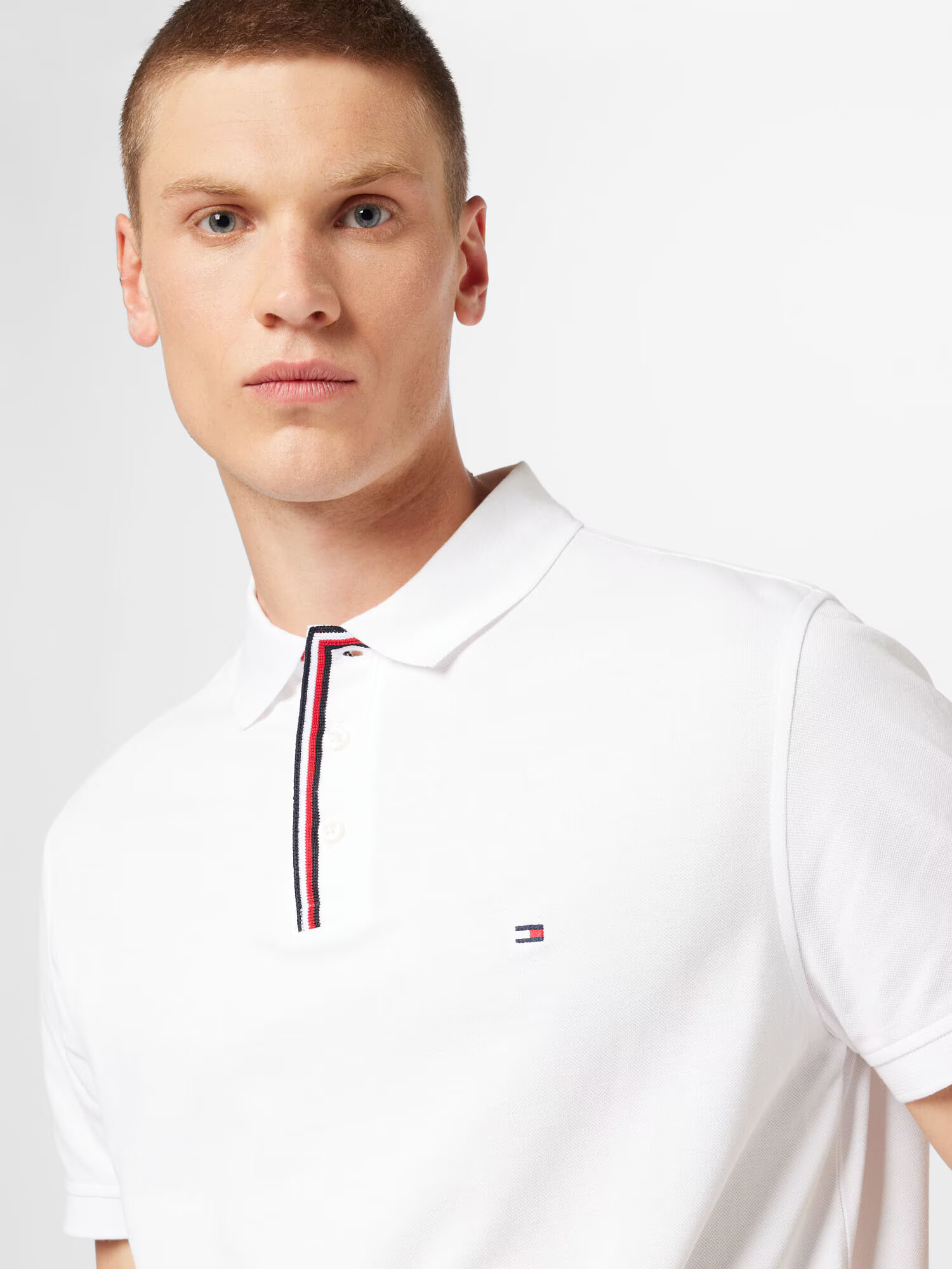 TOMMY HILFIGER Tricou bleumarin / roșu / alb - Pled.ro