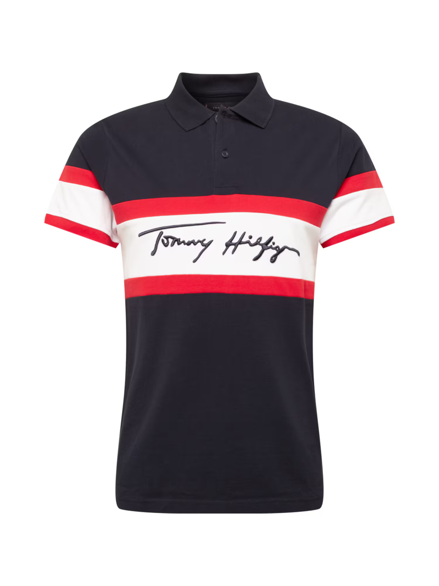 TOMMY HILFIGER Tricou bleumarin / roșu / alb - Pled.ro