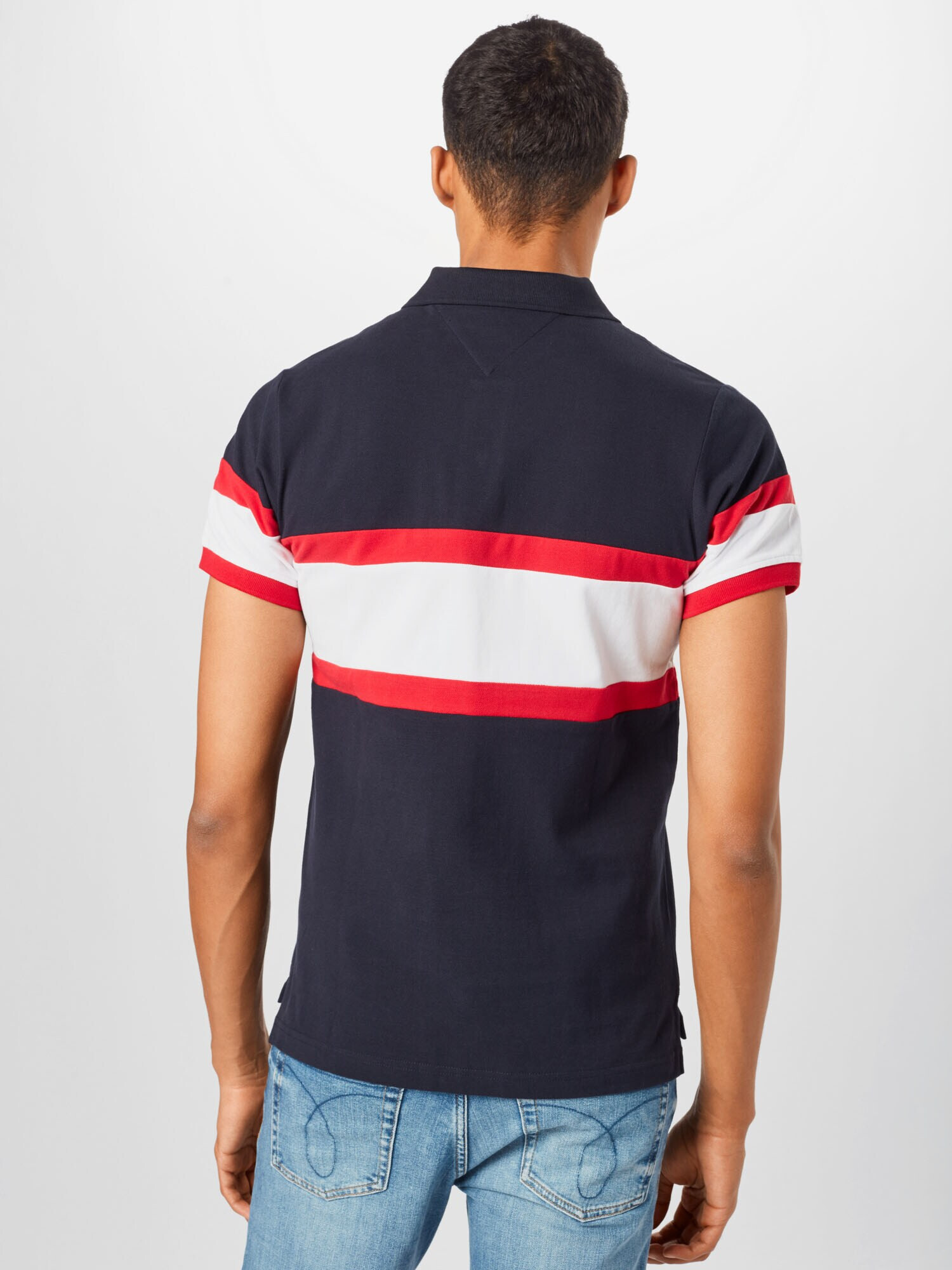 TOMMY HILFIGER Tricou bleumarin / roșu / alb - Pled.ro