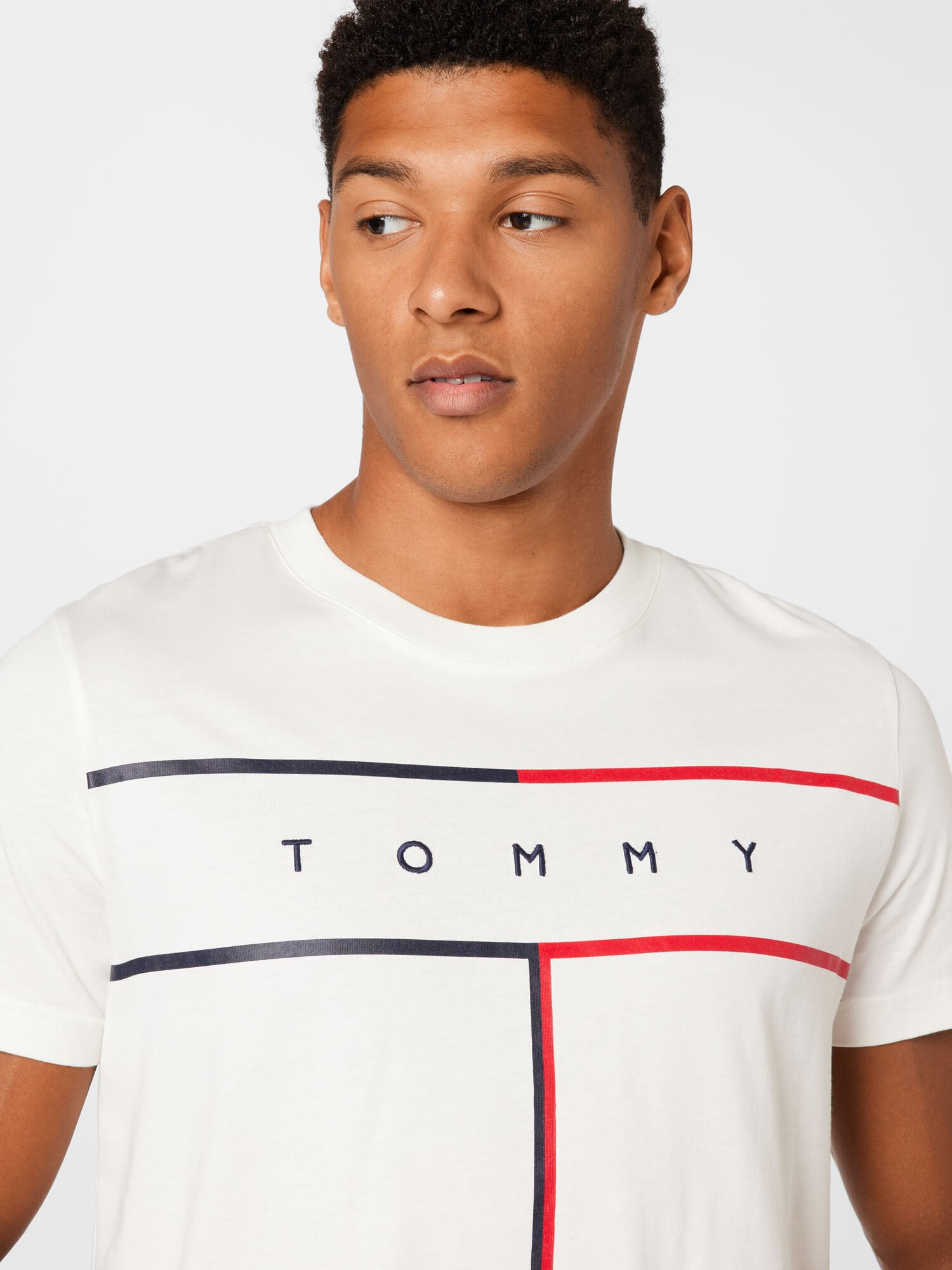 TOMMY HILFIGER Tricou bleumarin / roșu / alb - Pled.ro