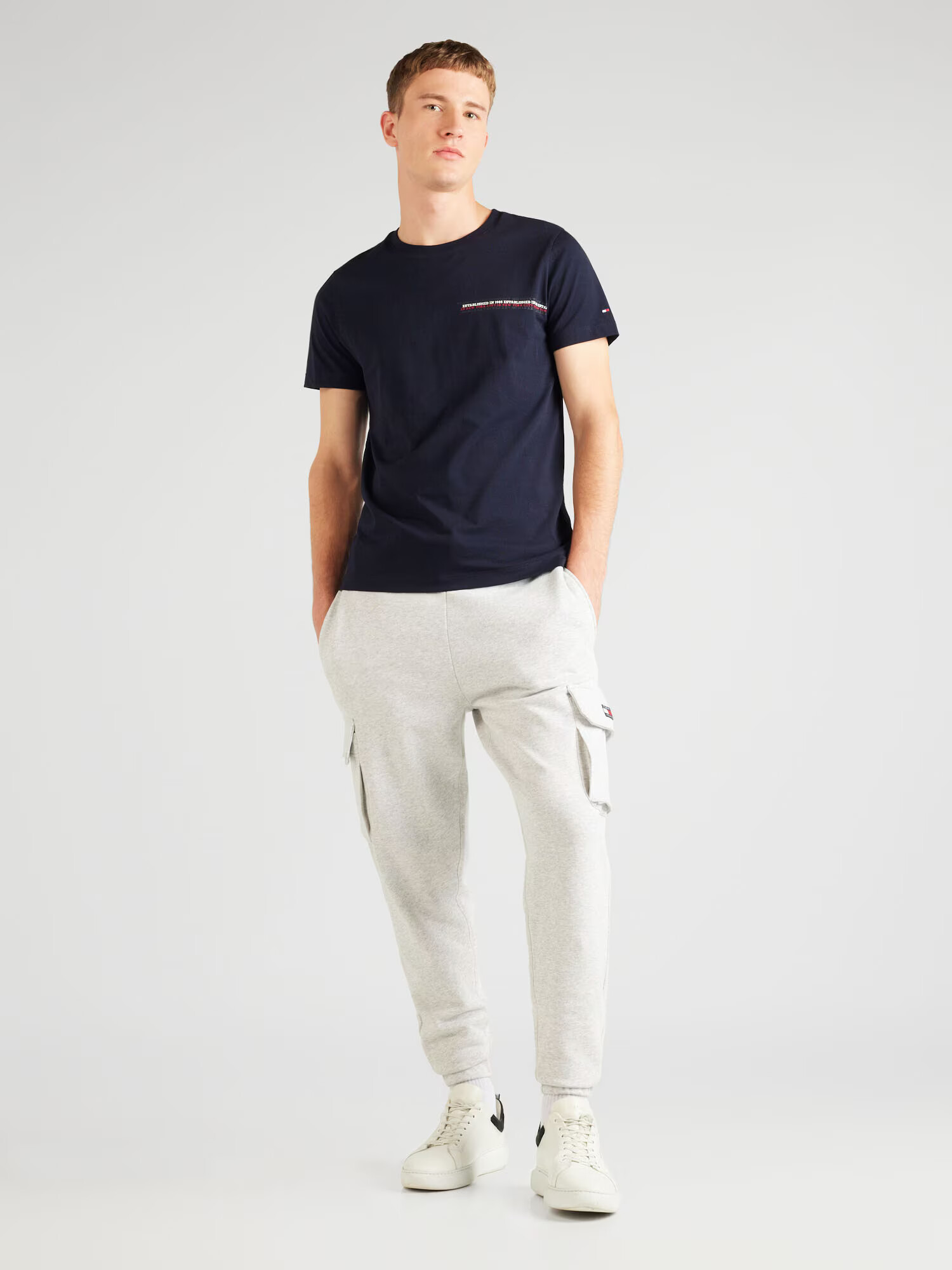 TOMMY HILFIGER Tricou bleumarin / roșu / alb - Pled.ro