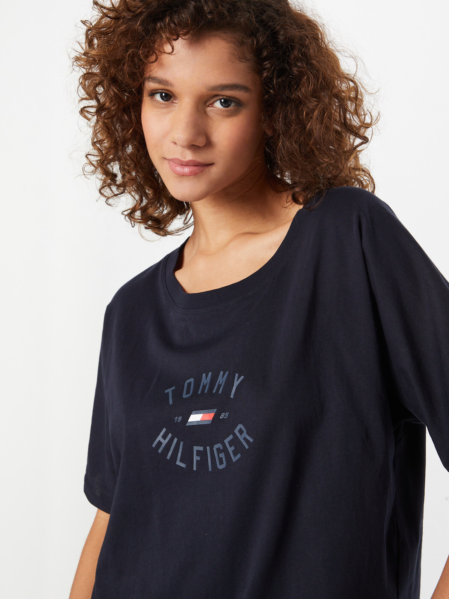 TOMMY HILFIGER Tricou bleumarin / roșu / alb - Pled.ro