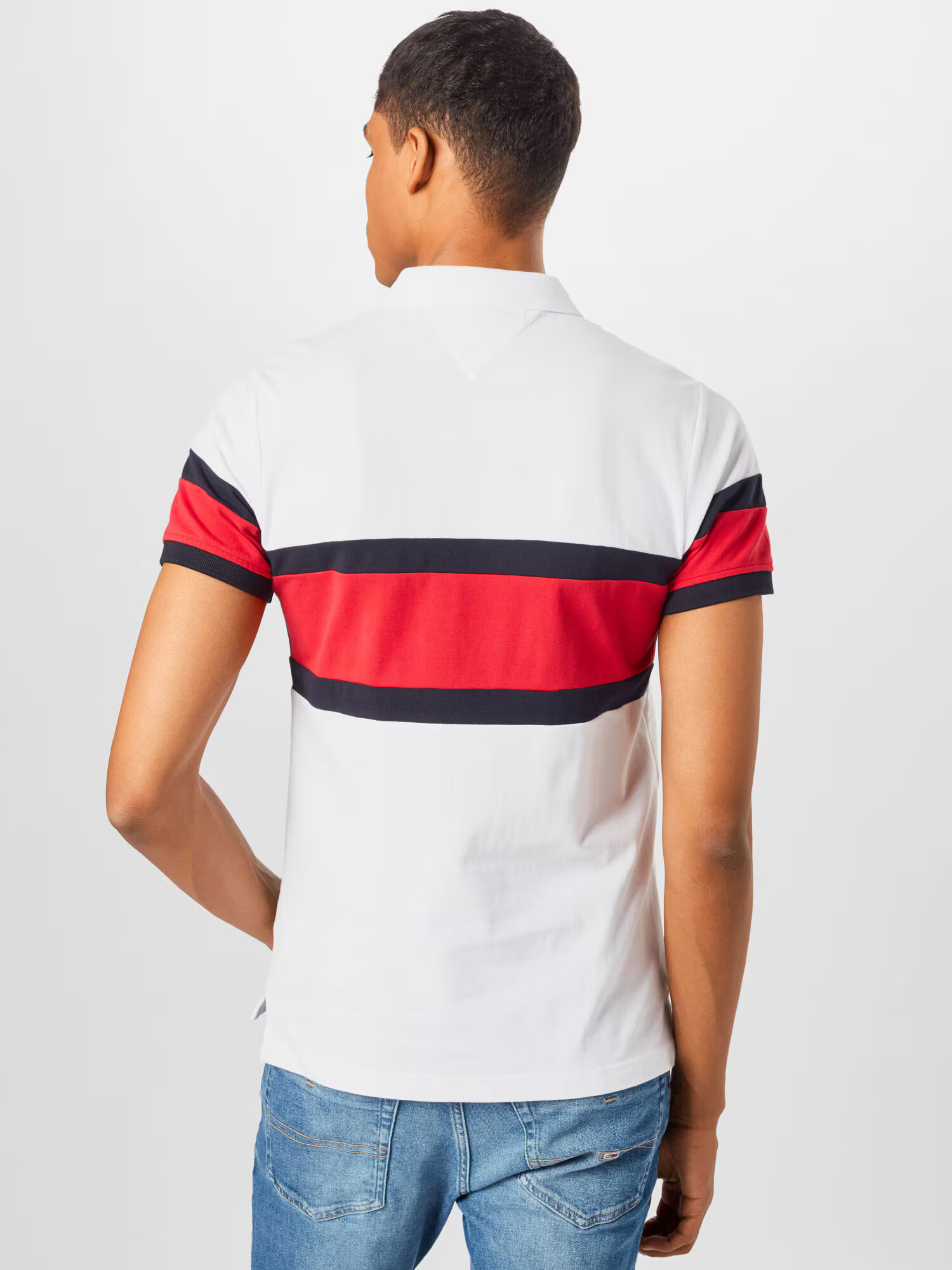 TOMMY HILFIGER Tricou bleumarin / roșu / alb - Pled.ro