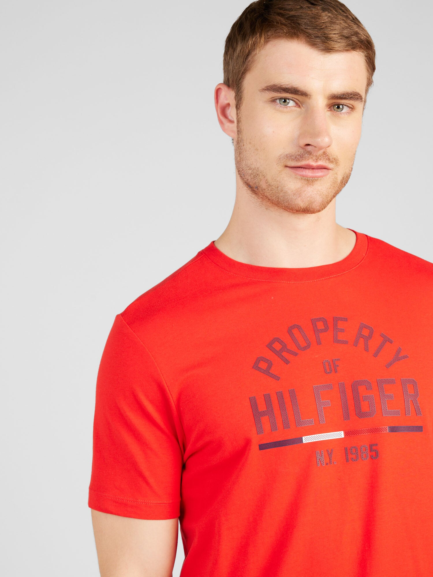 TOMMY HILFIGER Tricou 'CODY' bleumarin / roșu / alb - Pled.ro