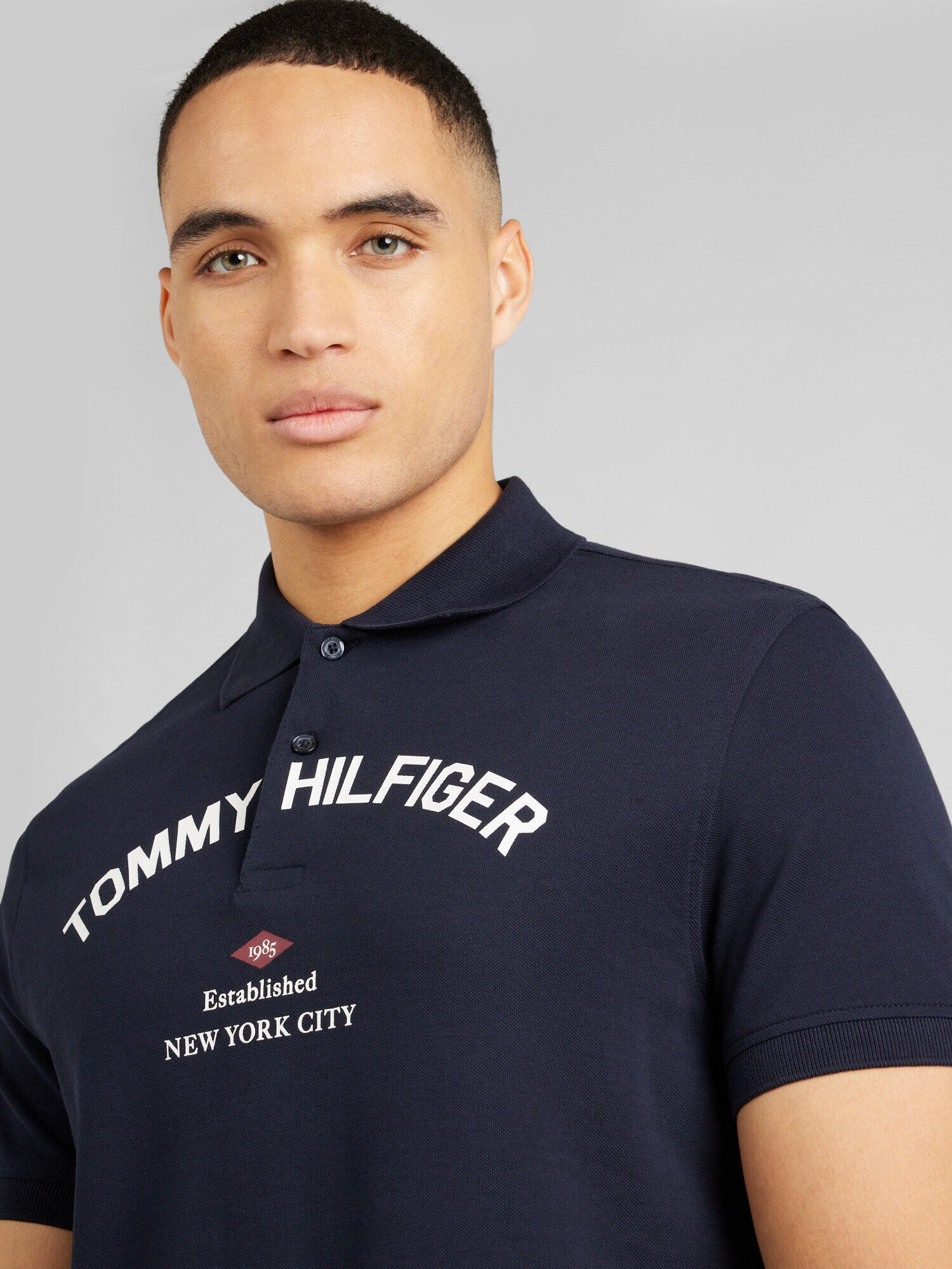 TOMMY HILFIGER Tricou bleumarin / roșu / alb - Pled.ro