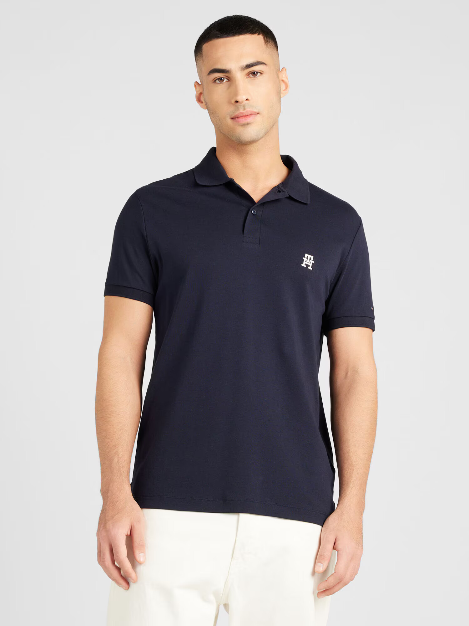 TOMMY HILFIGER Tricou bleumarin / roșu / alb - Pled.ro