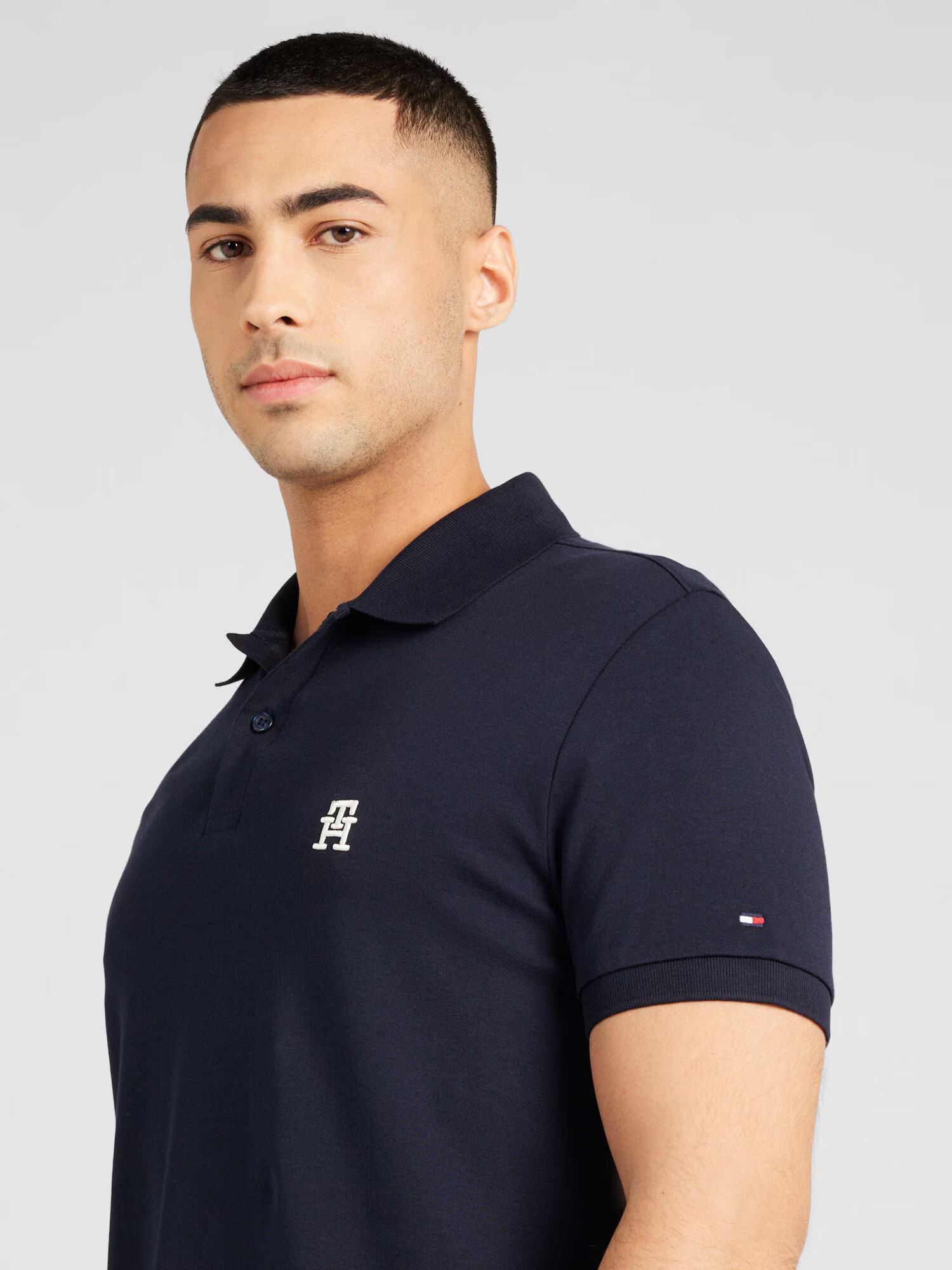 TOMMY HILFIGER Tricou bleumarin / roșu / alb - Pled.ro