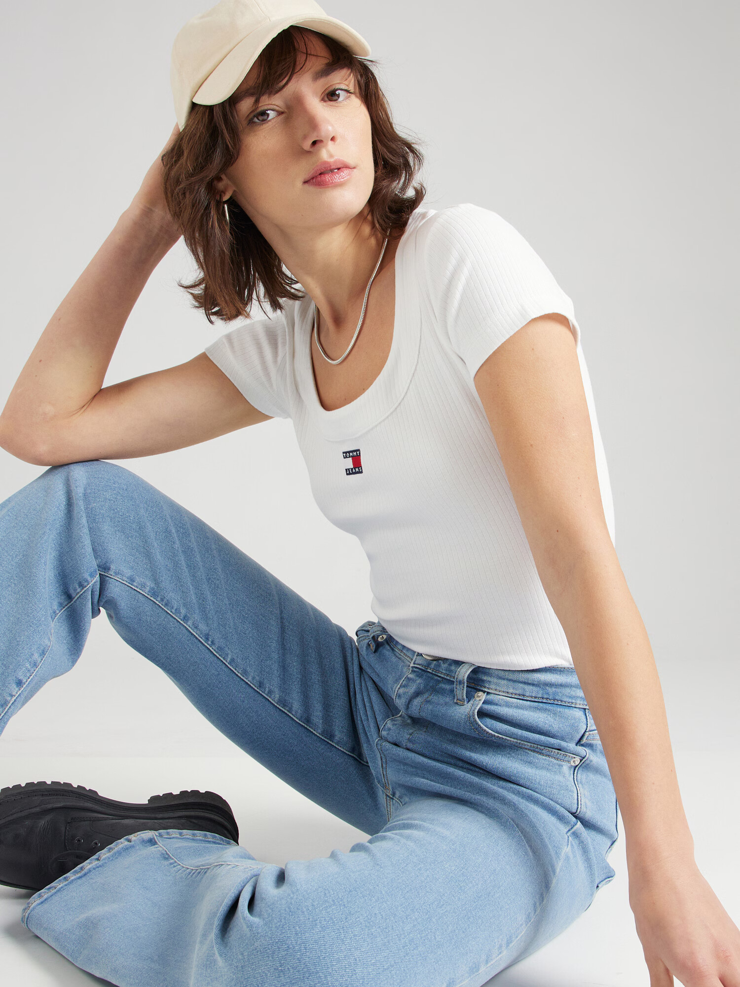 TOMMY HILFIGER Tricou bleumarin / roșu / alb - Pled.ro