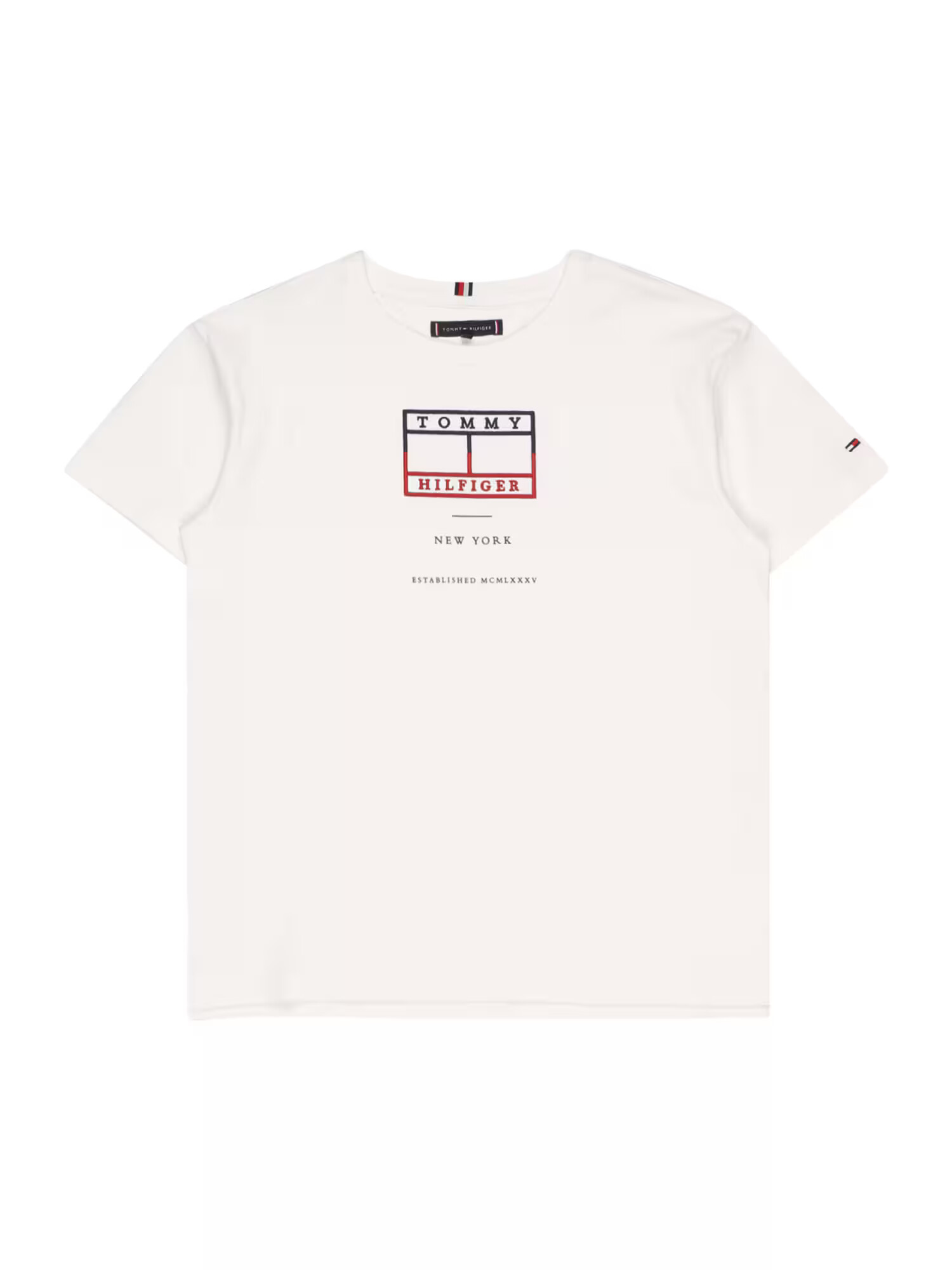 TOMMY HILFIGER Tricou bleumarin / roșu / alb - Pled.ro