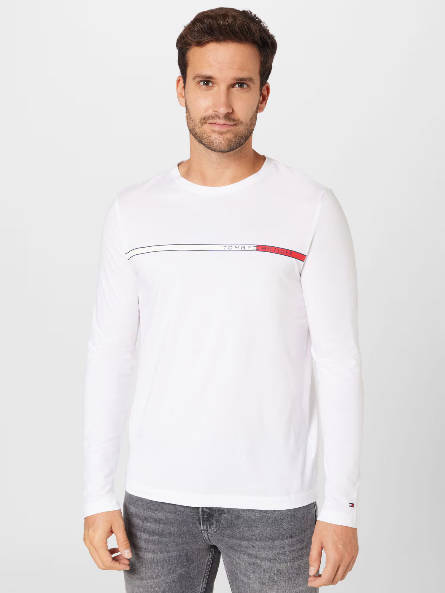 TOMMY HILFIGER Tricou bleumarin / roșu / alb - Pled.ro