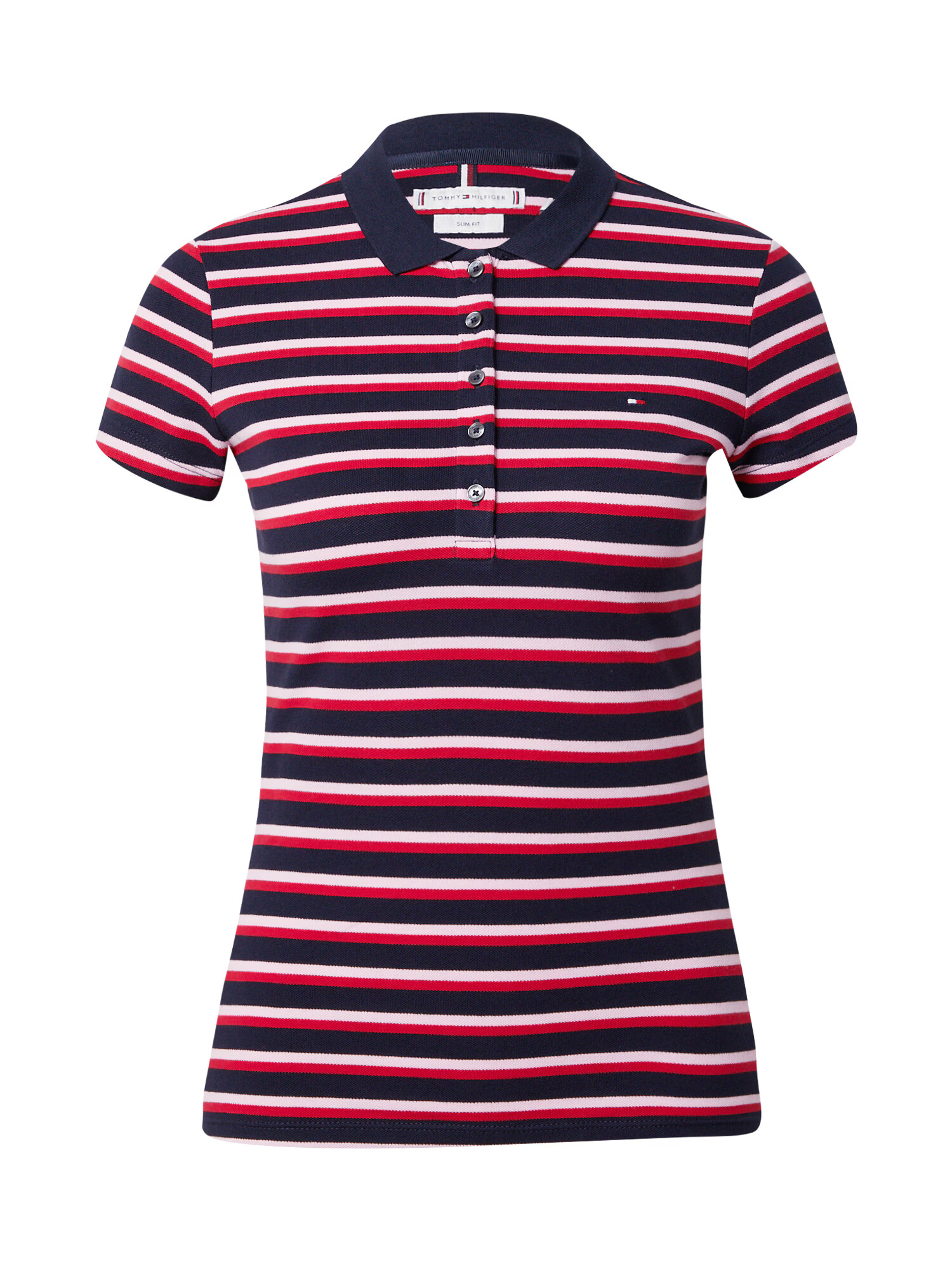 TOMMY HILFIGER Tricou bleumarin / roșu / alb - Pled.ro