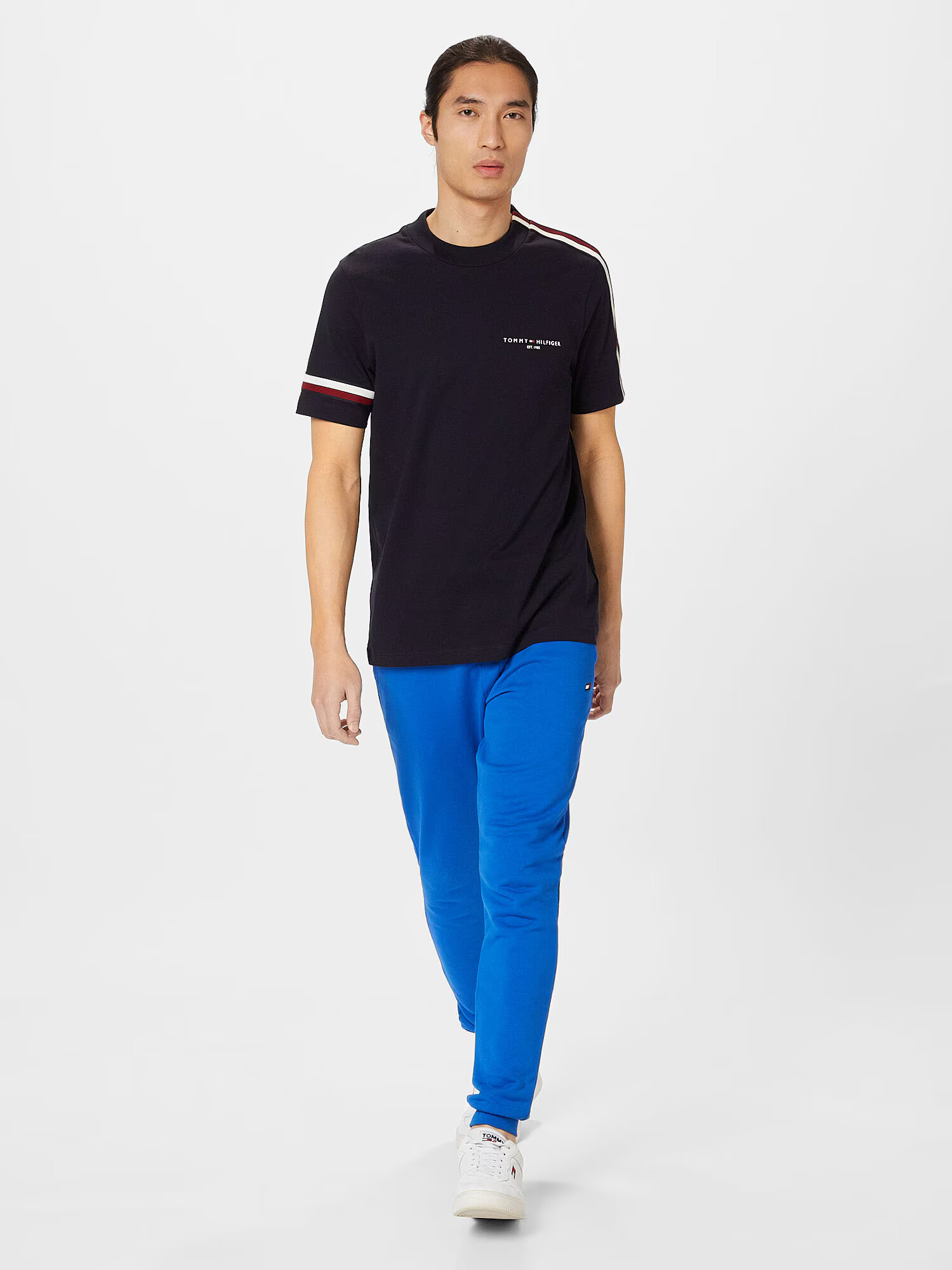 TOMMY HILFIGER Tricou bleumarin / roșu / alb - Pled.ro