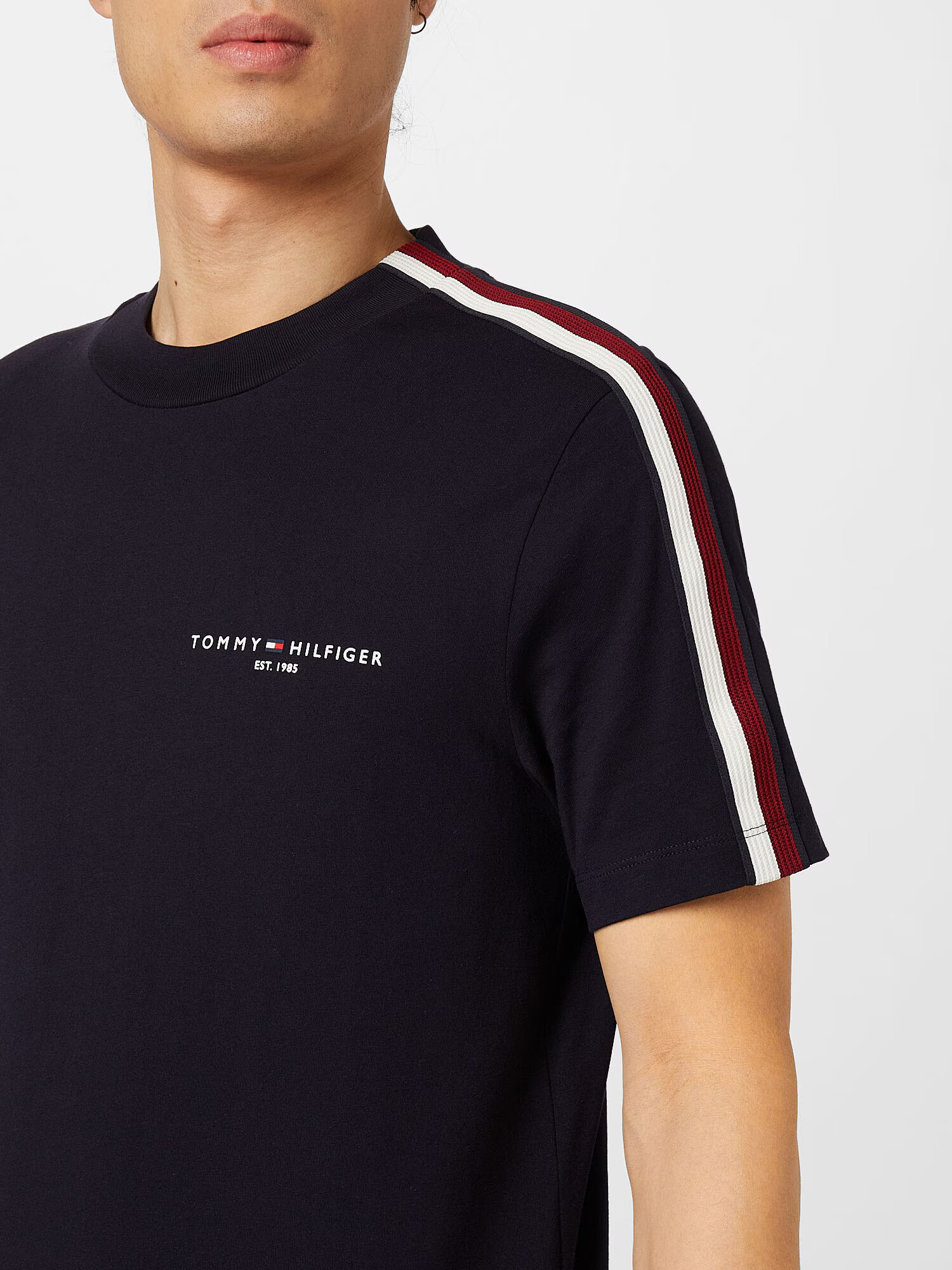 TOMMY HILFIGER Tricou bleumarin / roșu / alb - Pled.ro