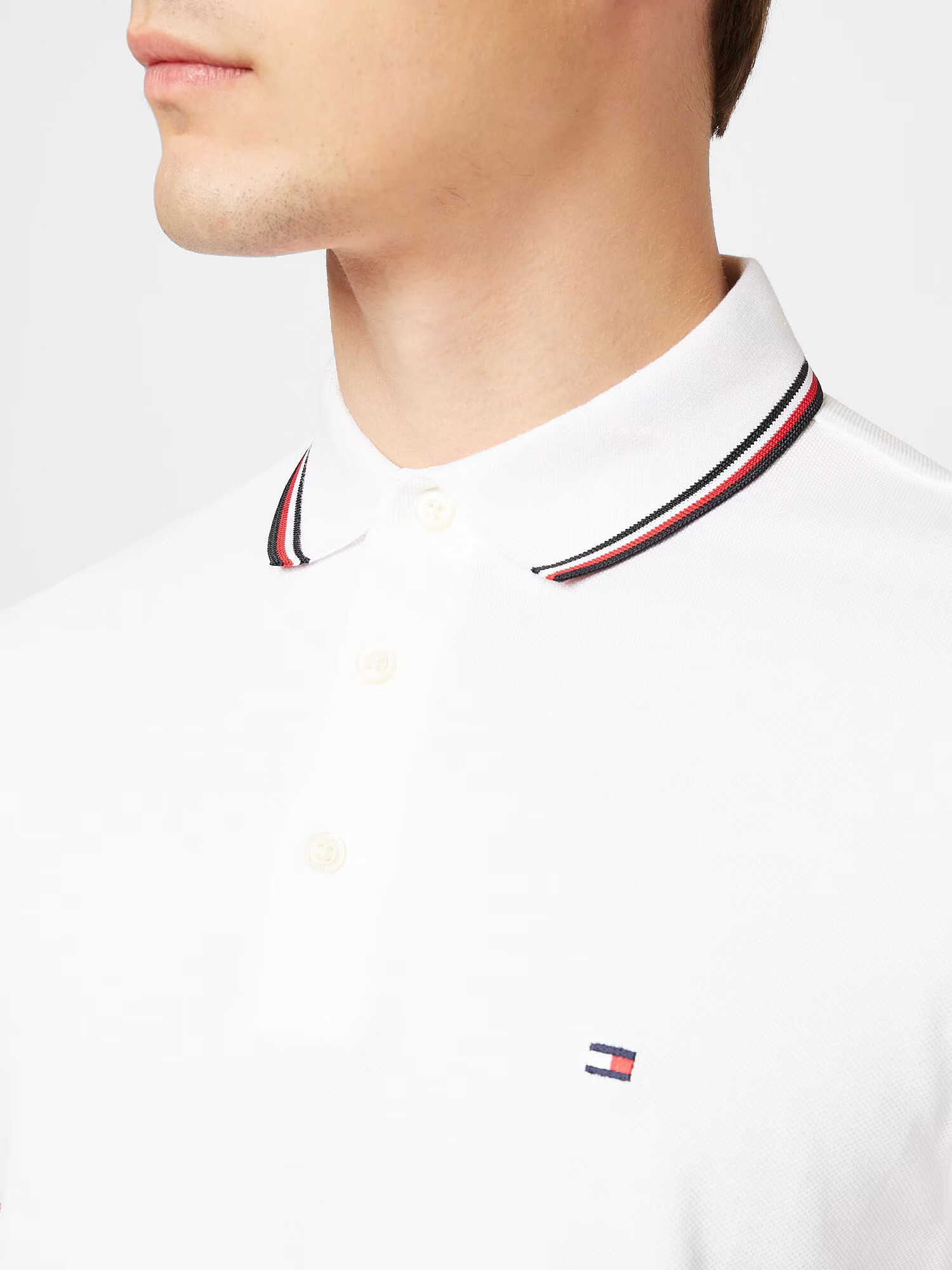 TOMMY HILFIGER Tricou bleumarin / roșu / alb - Pled.ro