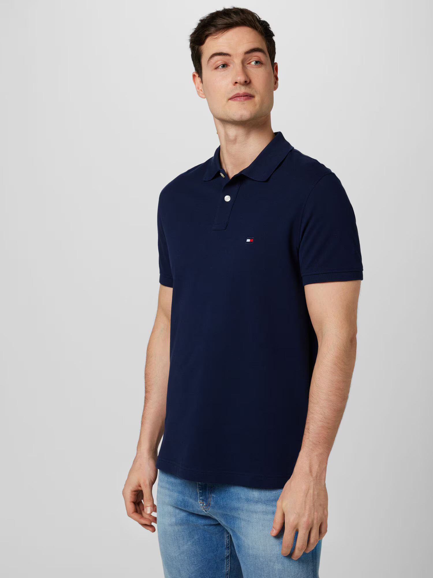 TOMMY HILFIGER Tricou bleumarin / roșu / alb murdar - Pled.ro