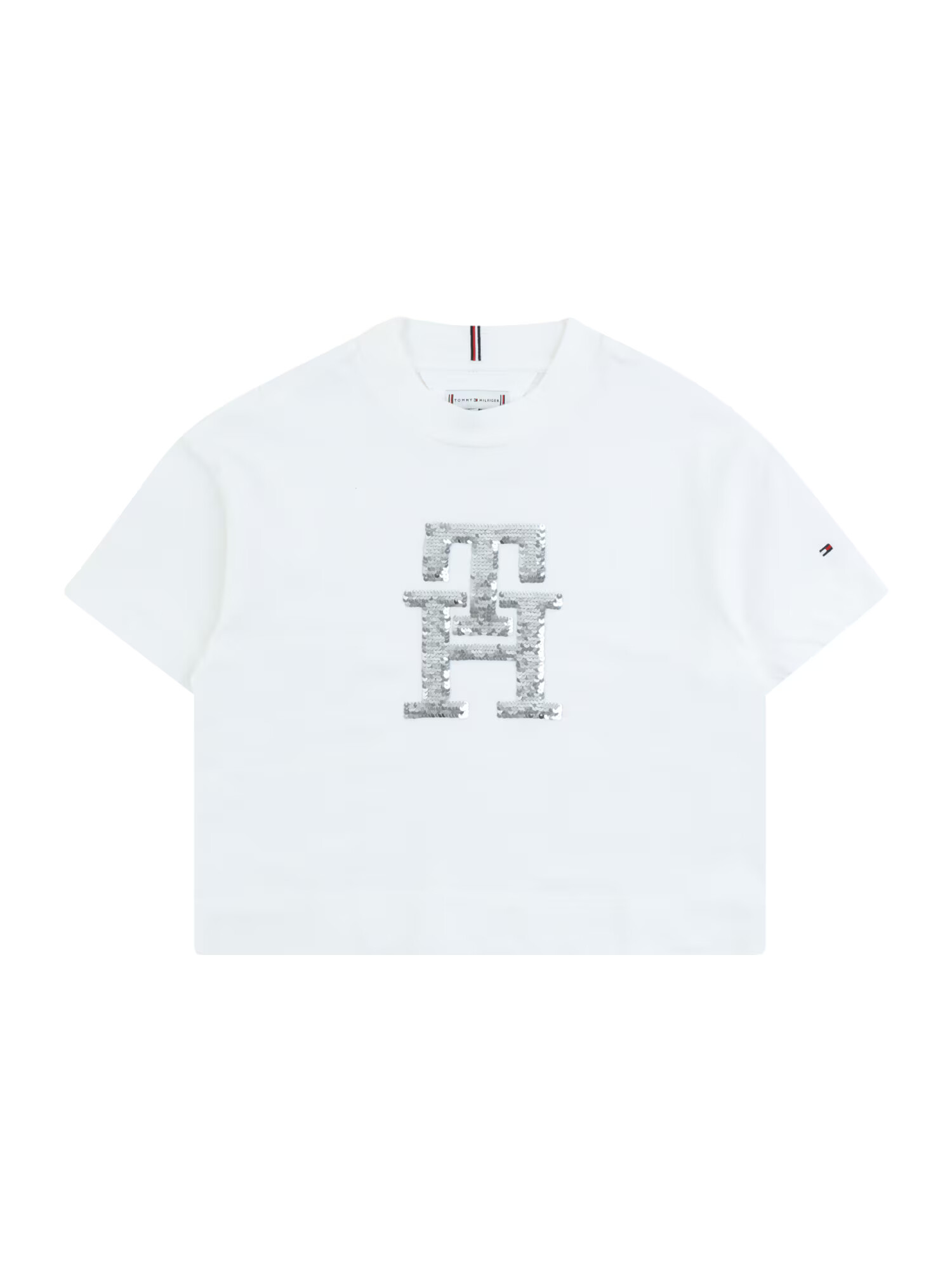 TOMMY HILFIGER Tricou bleumarin / roșu / argintiu / alb - Pled.ro