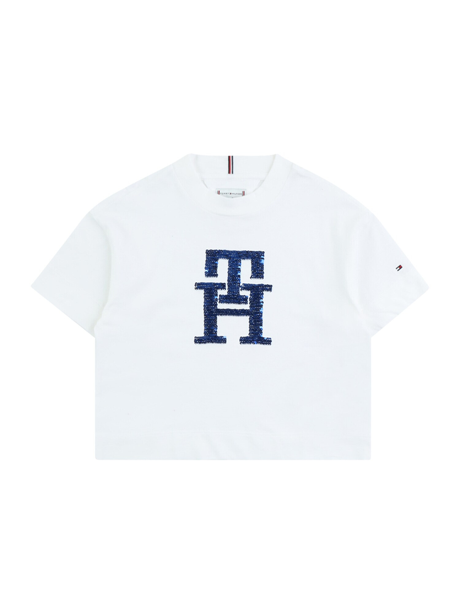 TOMMY HILFIGER Tricou bleumarin / roșu / argintiu / alb - Pled.ro