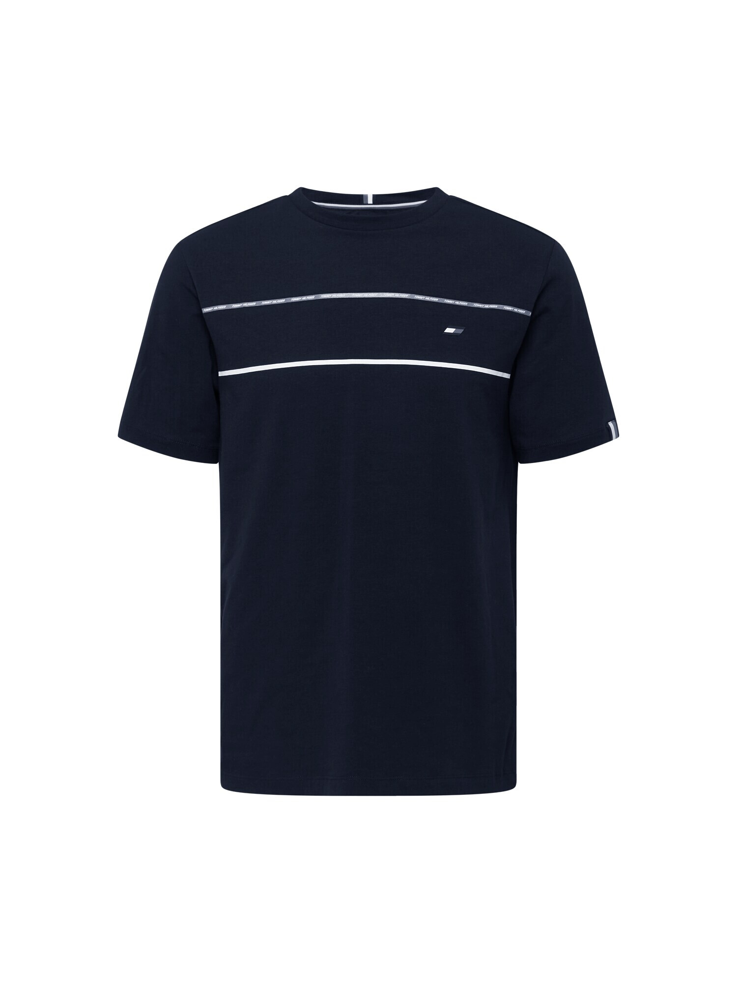 TOMMY HILFIGER Tricou bleumarin / roșu intens / alb - Pled.ro