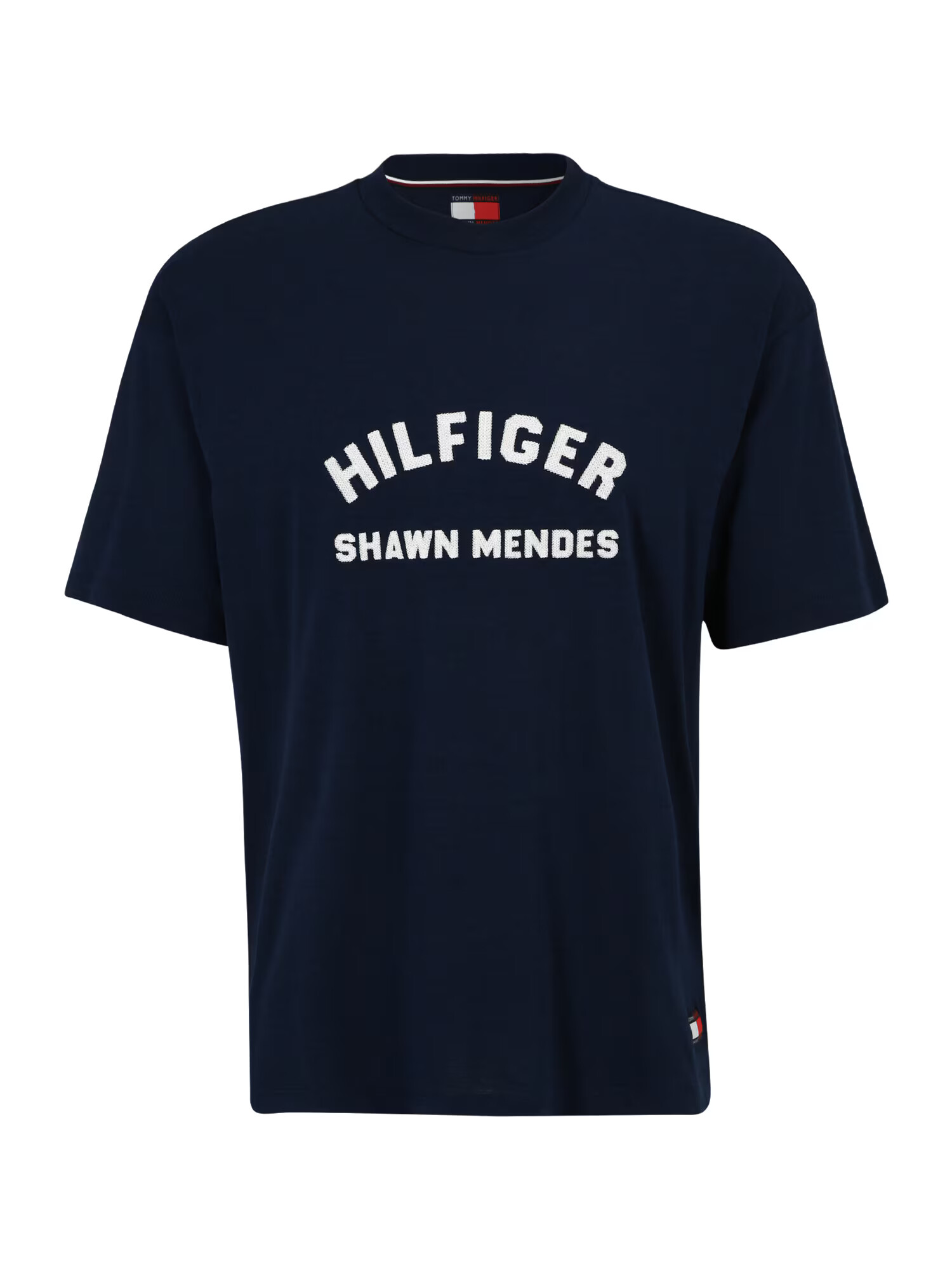 TOMMY HILFIGER Tricou bleumarin / roșu intens / alb murdar - Pled.ro