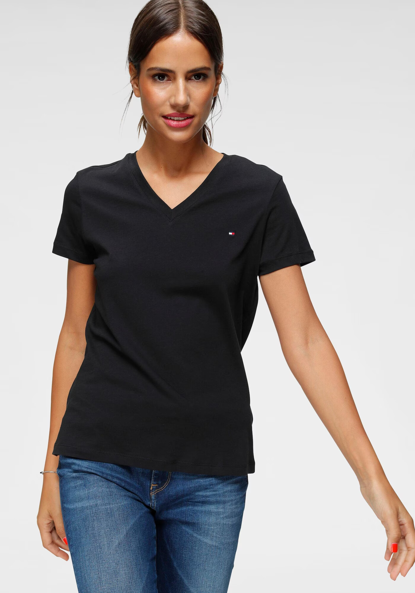 TOMMY HILFIGER Tricou bleumarin / roșu / negru / alb - Pled.ro