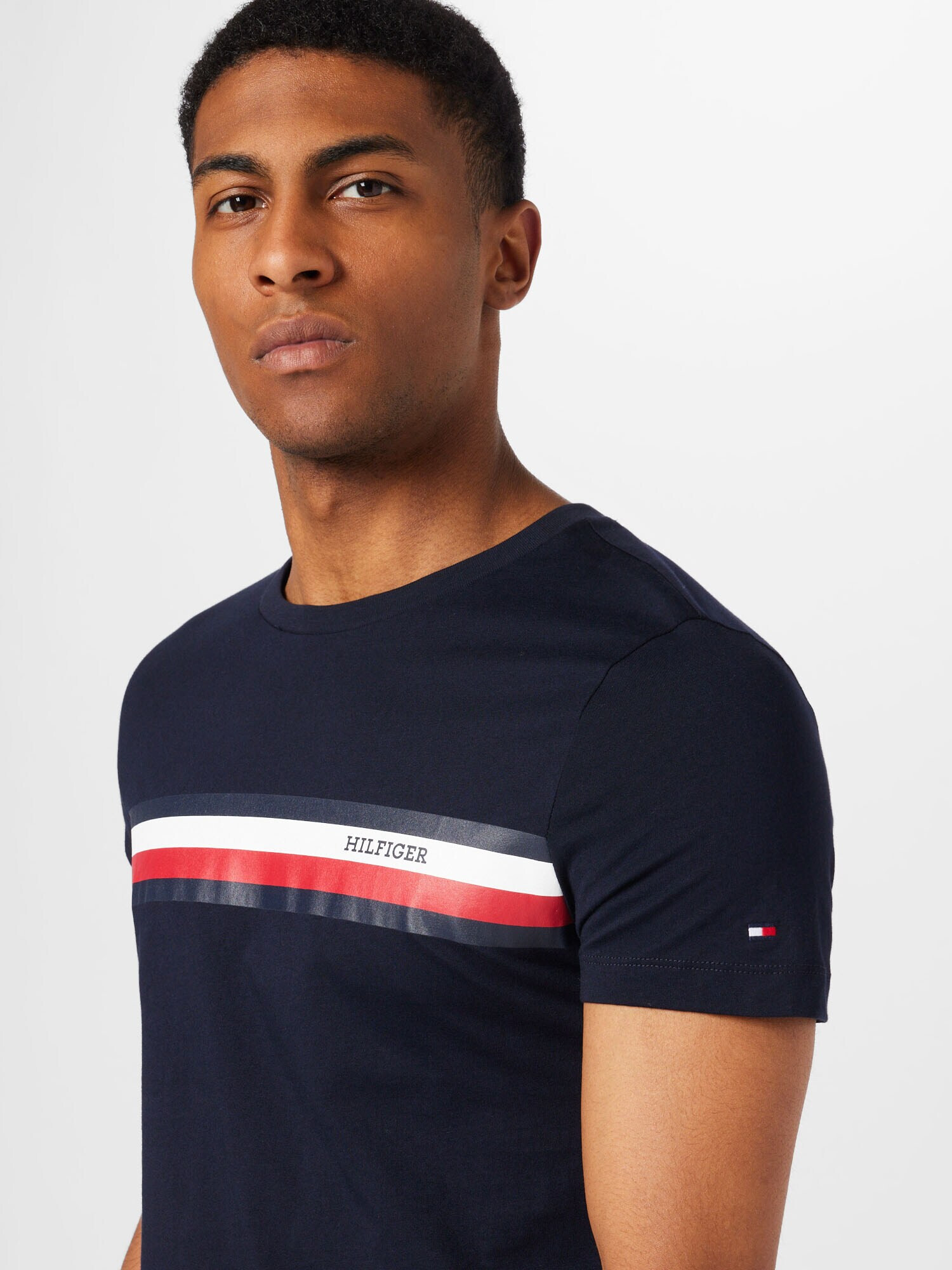 TOMMY HILFIGER Tricou bleumarin / roșu / negru / alb - Pled.ro