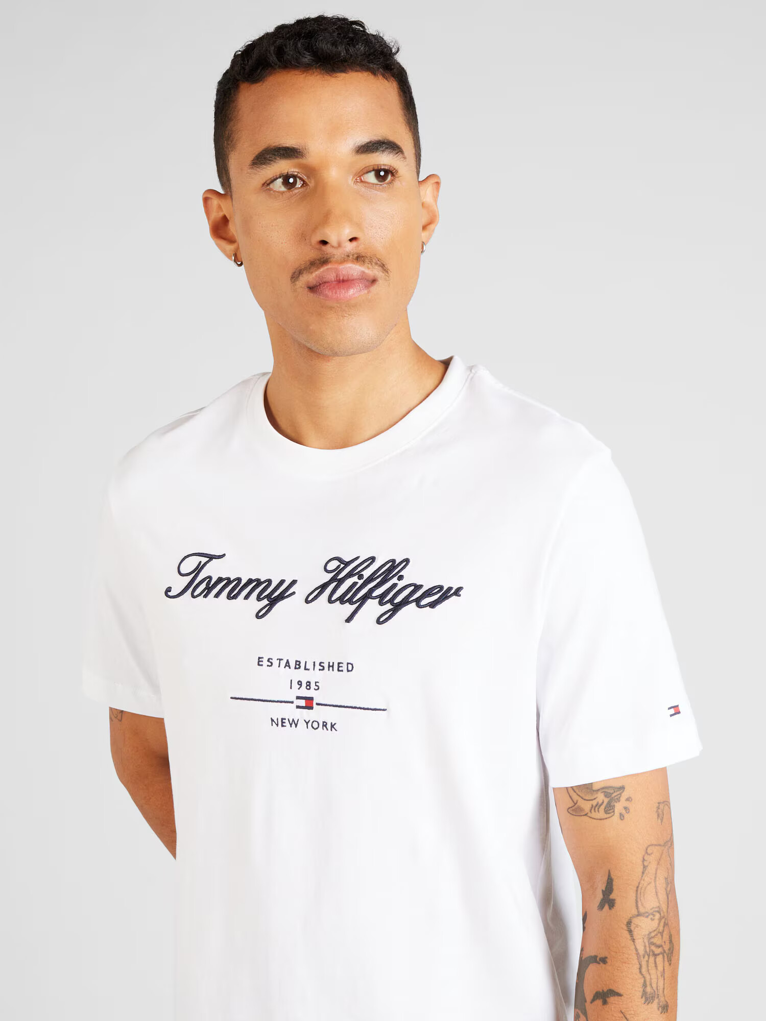 TOMMY HILFIGER Tricou bleumarin / roșu / negru / alb - Pled.ro