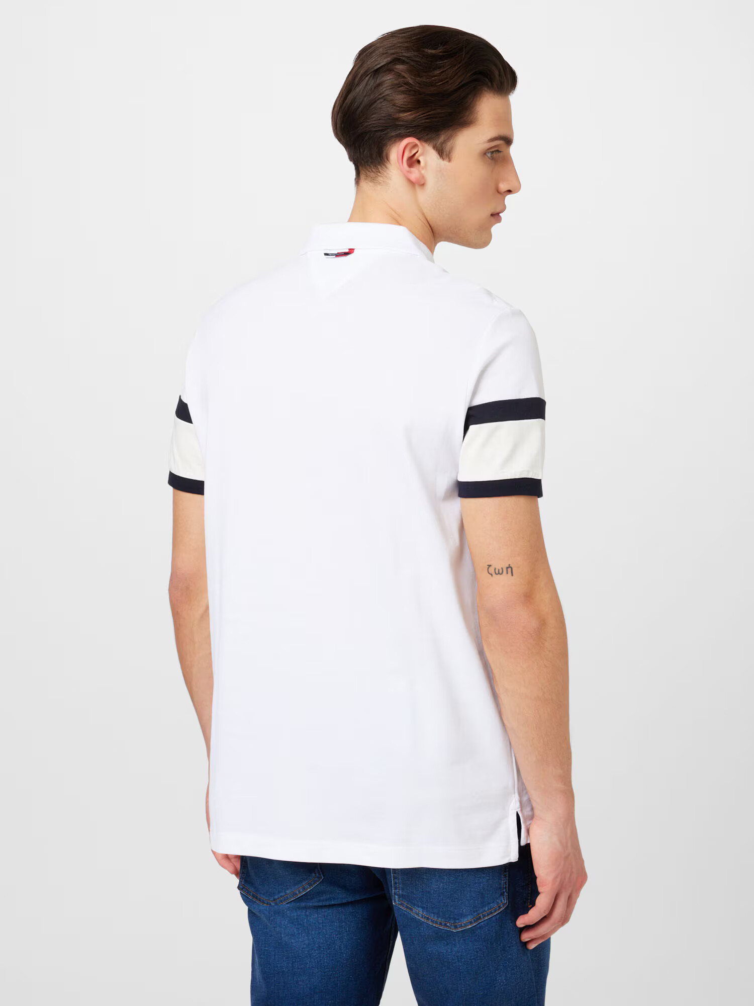 TOMMY HILFIGER Tricou bleumarin / roșu vin / negru / alb - Pled.ro