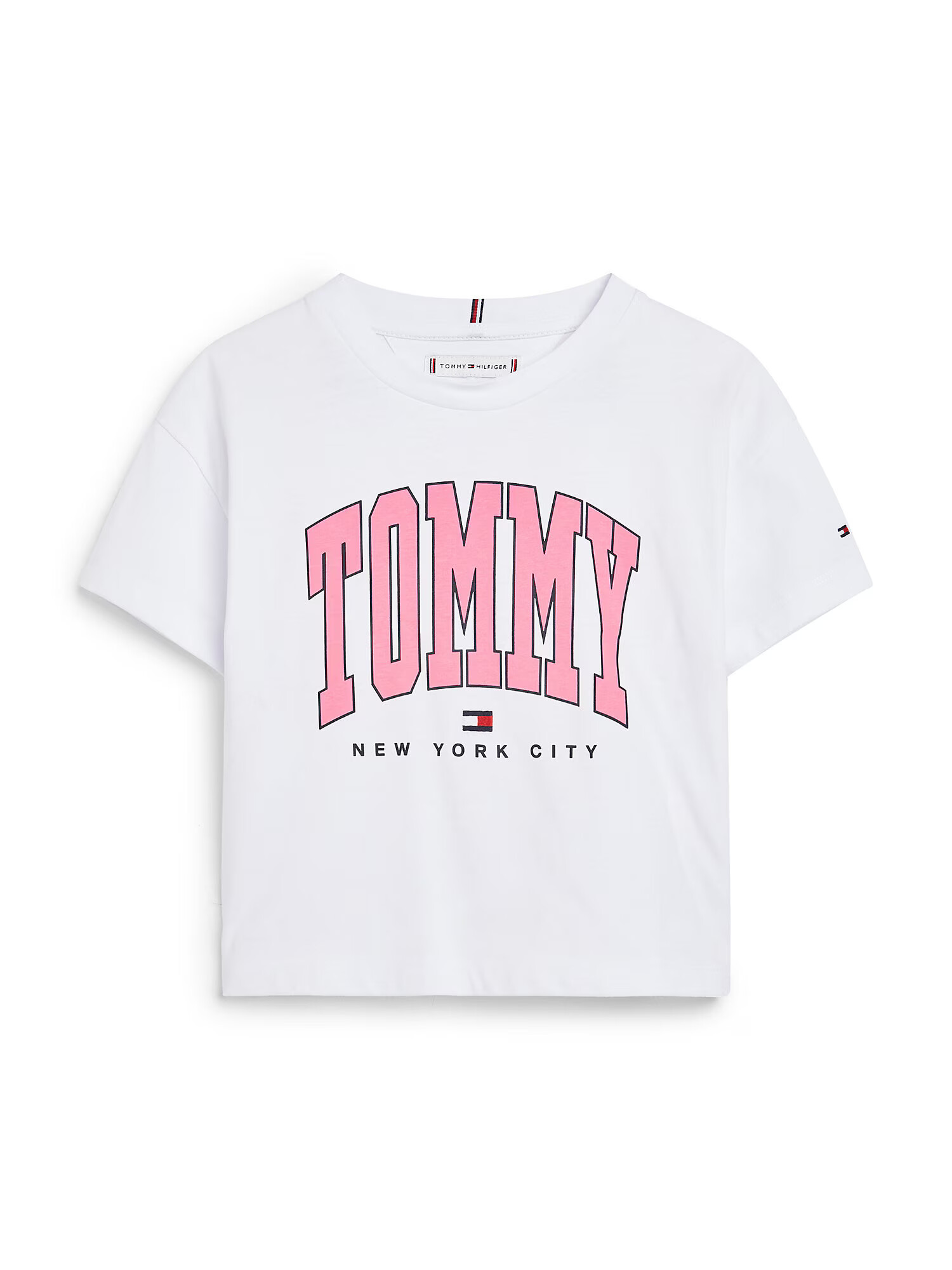 TOMMY HILFIGER Tricou bleumarin / roz deschis / roșu / alb - Pled.ro