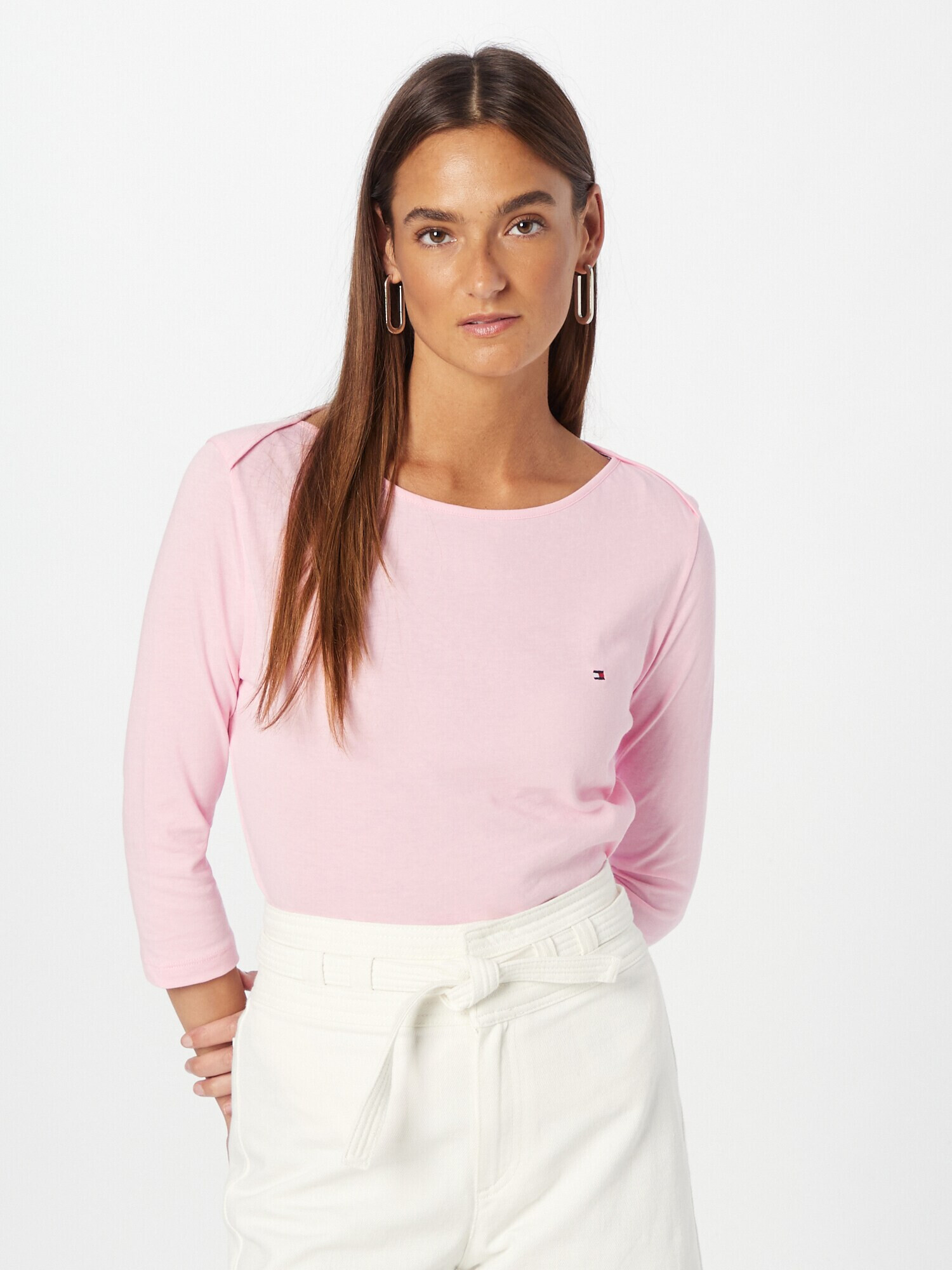 TOMMY HILFIGER Tricou bleumarin / roz pastel / roșu / alb - Pled.ro