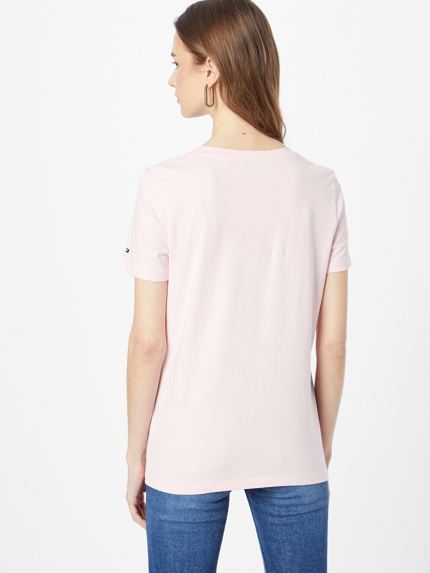 TOMMY HILFIGER Tricou bleumarin / roz pastel / roșu / alb - Pled.ro