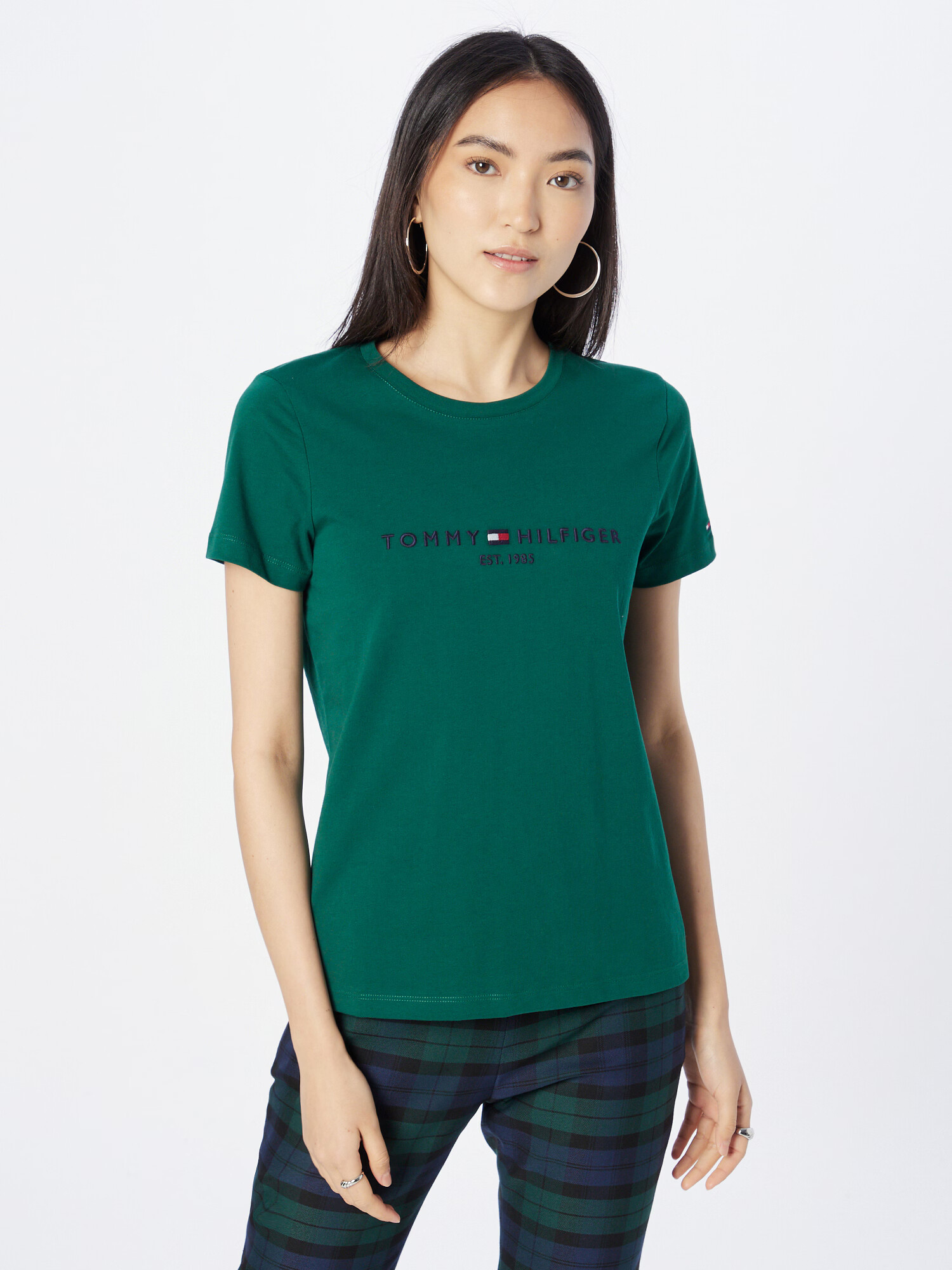 TOMMY HILFIGER Tricou bleumarin / verde închis / roșu / alb - Pled.ro