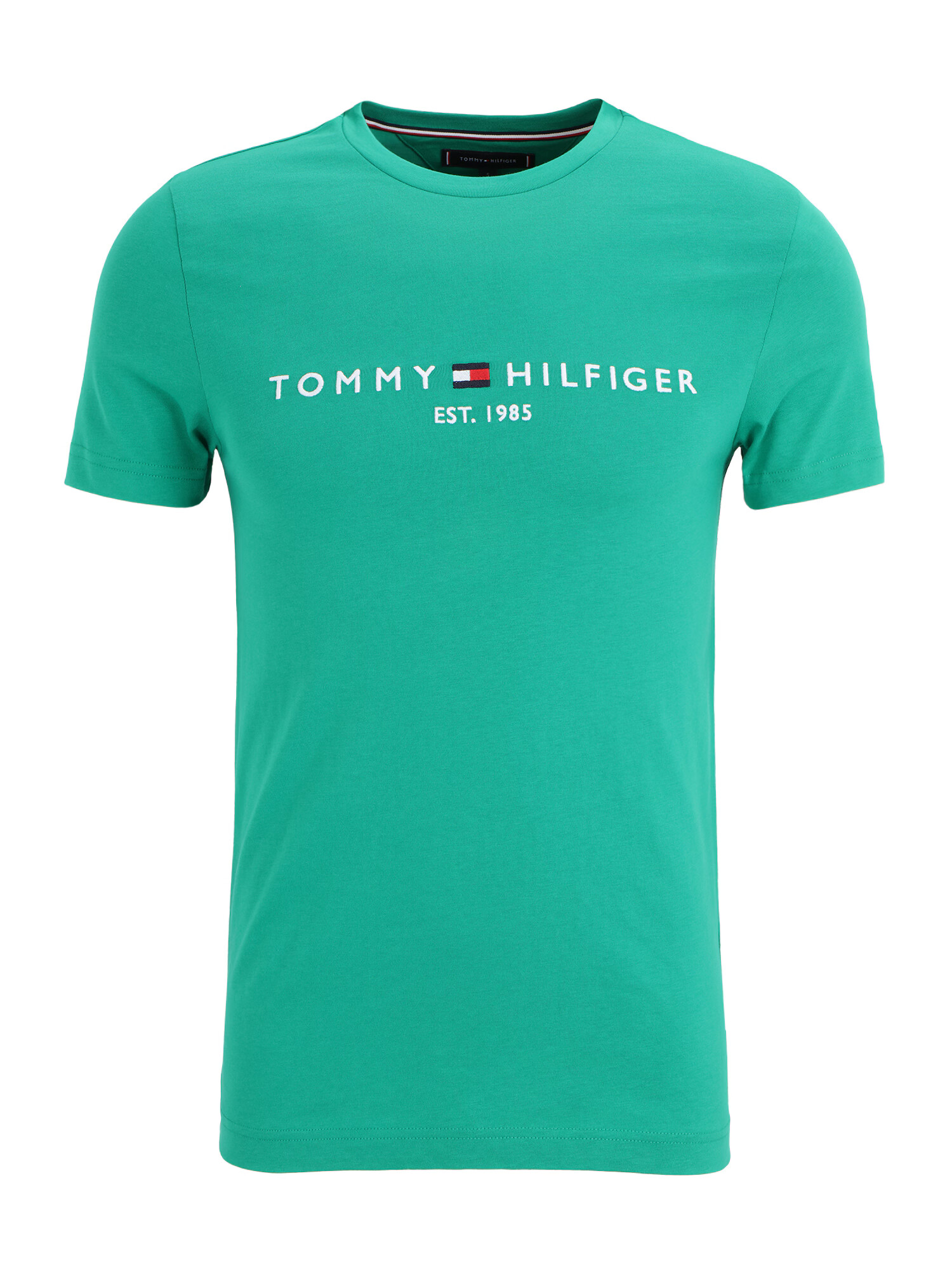 TOMMY HILFIGER Tricou bleumarin / verde jad / roșu / alb - Pled.ro