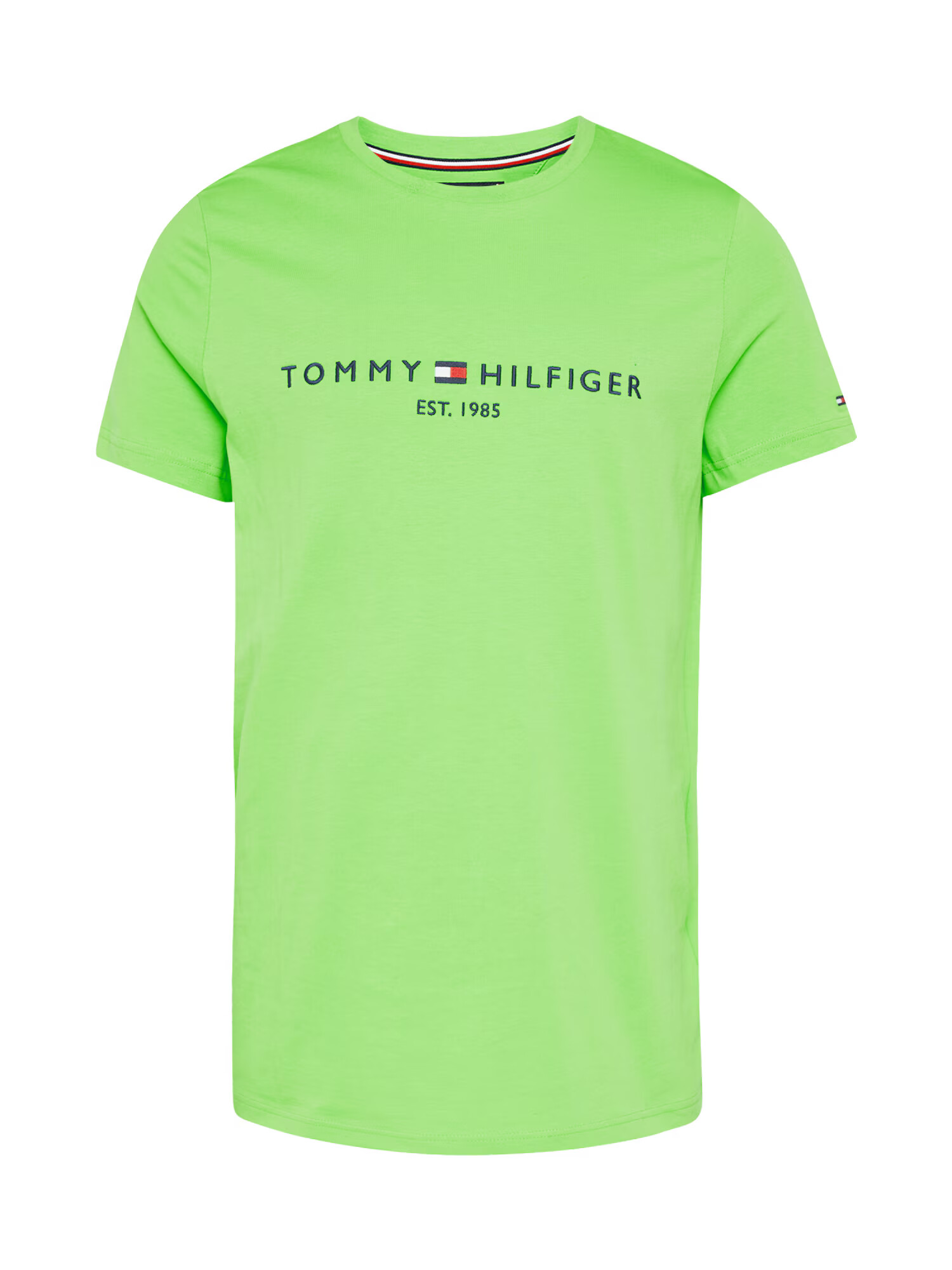 TOMMY HILFIGER Tricou bleumarin / verde limetă / roșu / alb - Pled.ro